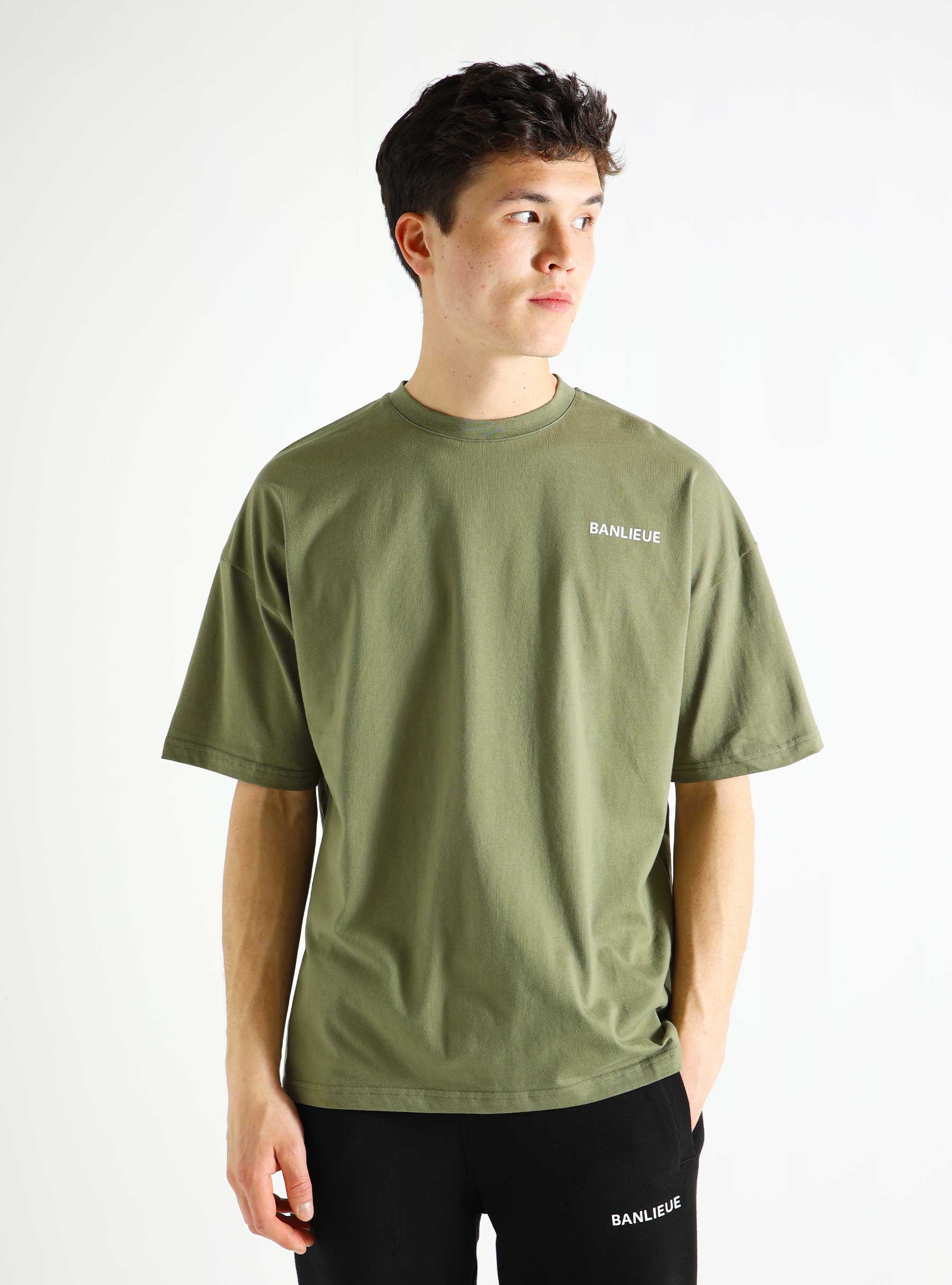 Banlieue B+ Script T-Shirt Nardo Green BPLUS- FW23-TS04