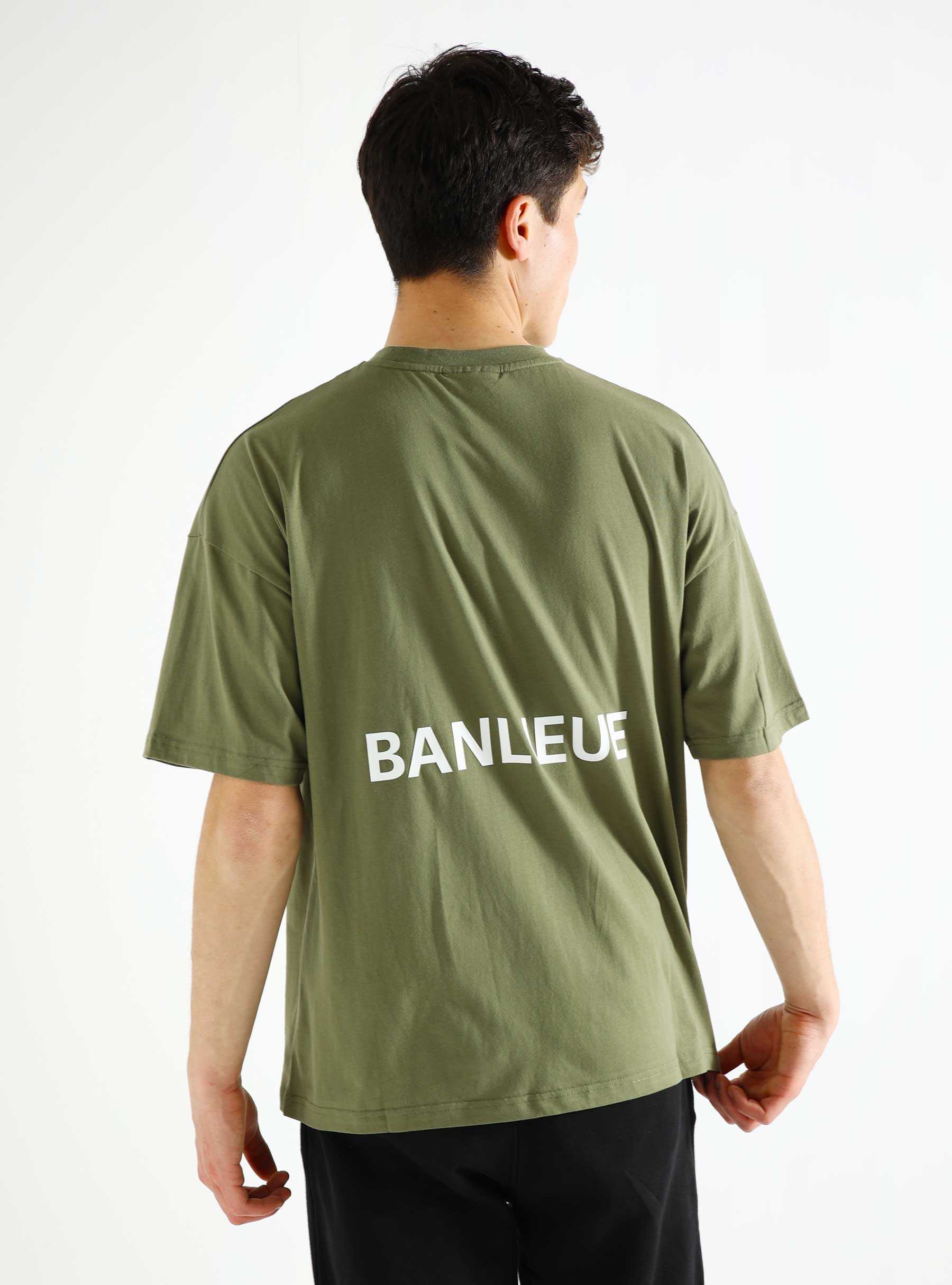 Banlieue B+ Script T-Shirt Nardo Green BPLUS- FW23-TS04