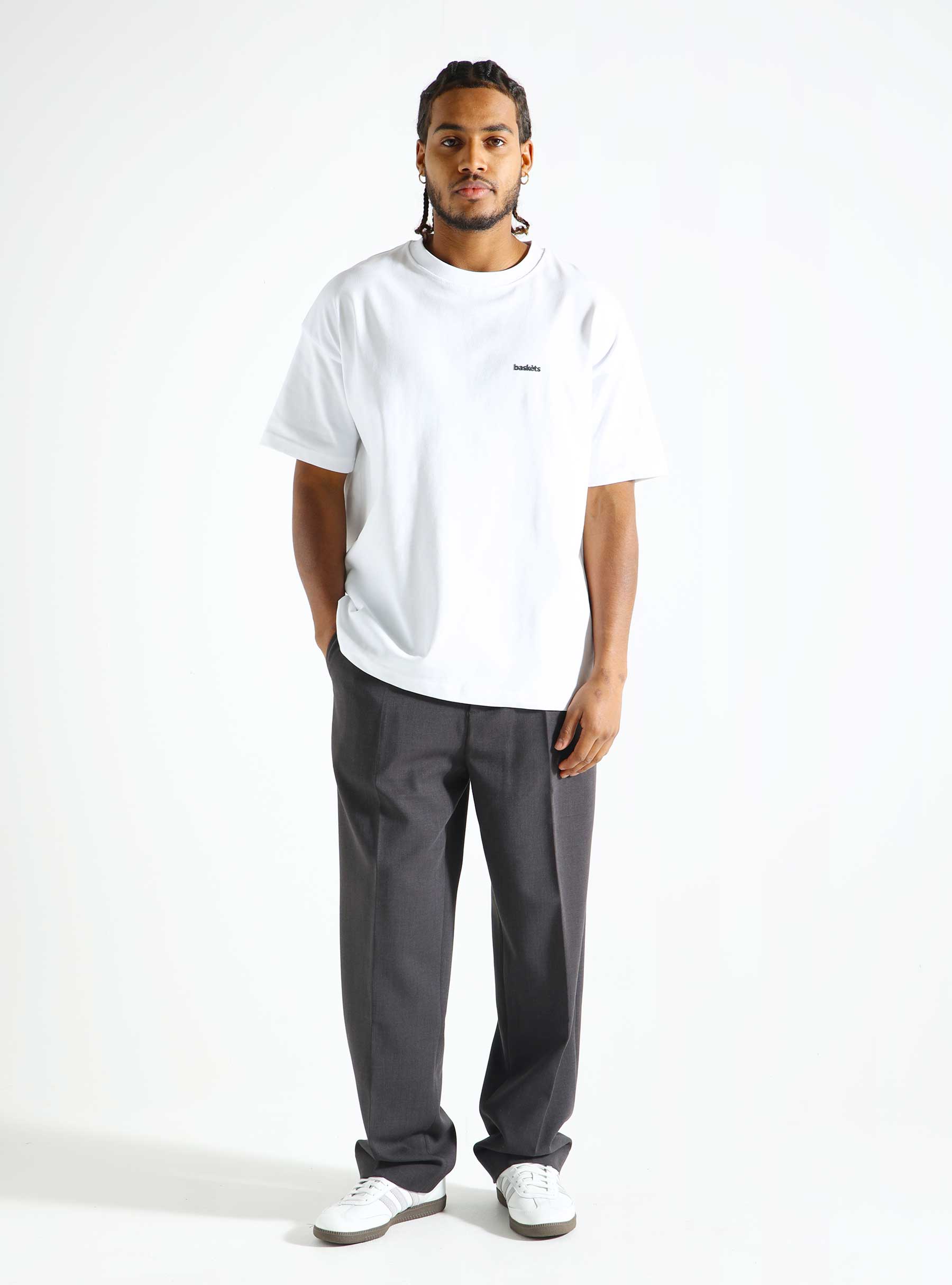 Baskèts Modern Essential Tee White BAS021-100