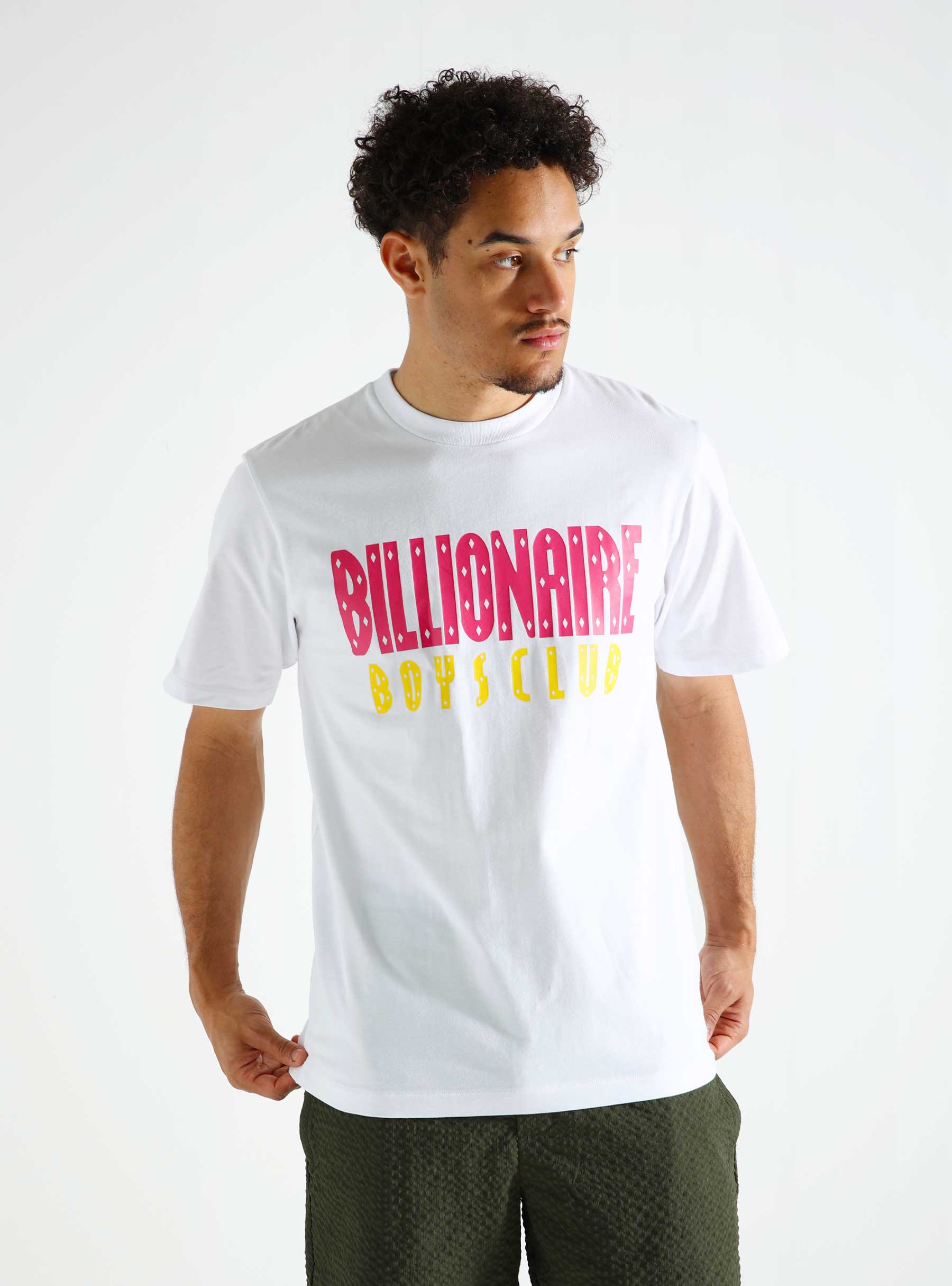 Billionaire Boys Club Straight Logo T-Shirt White B24243