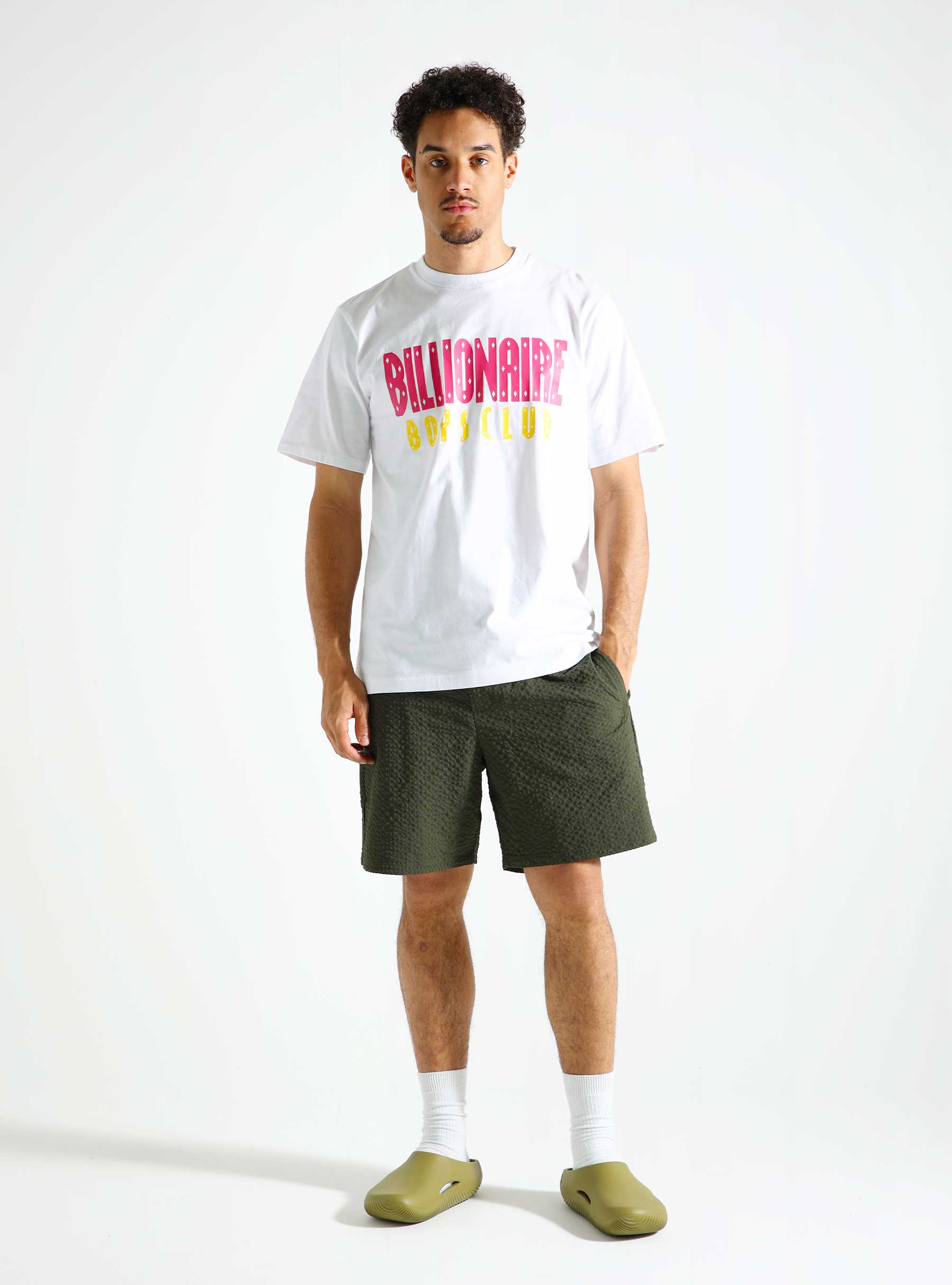 Billionaire Boys Club Straight Logo T-Shirt White B24243