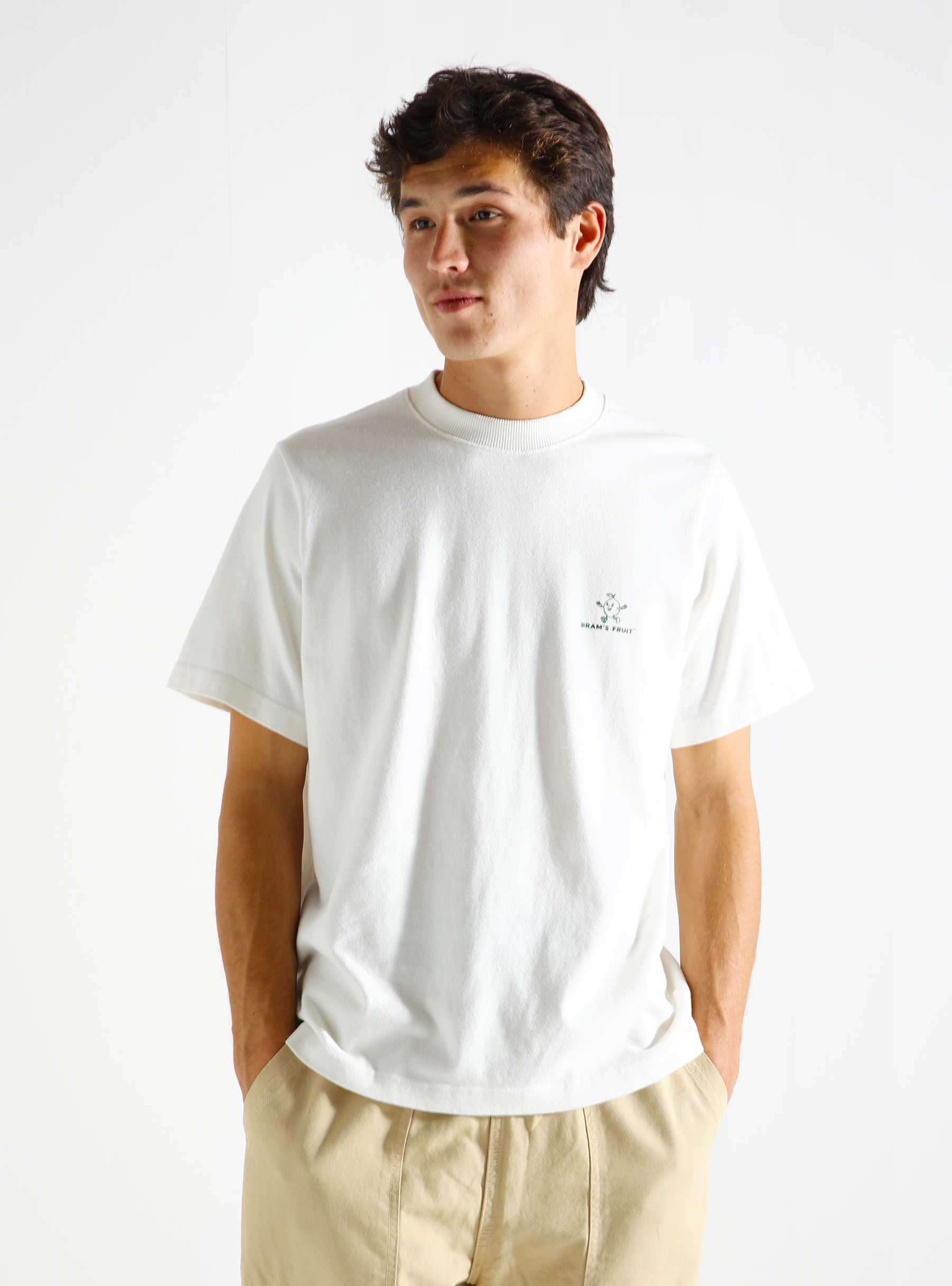 Brams Fruit Outline Logo T-shirt White 454