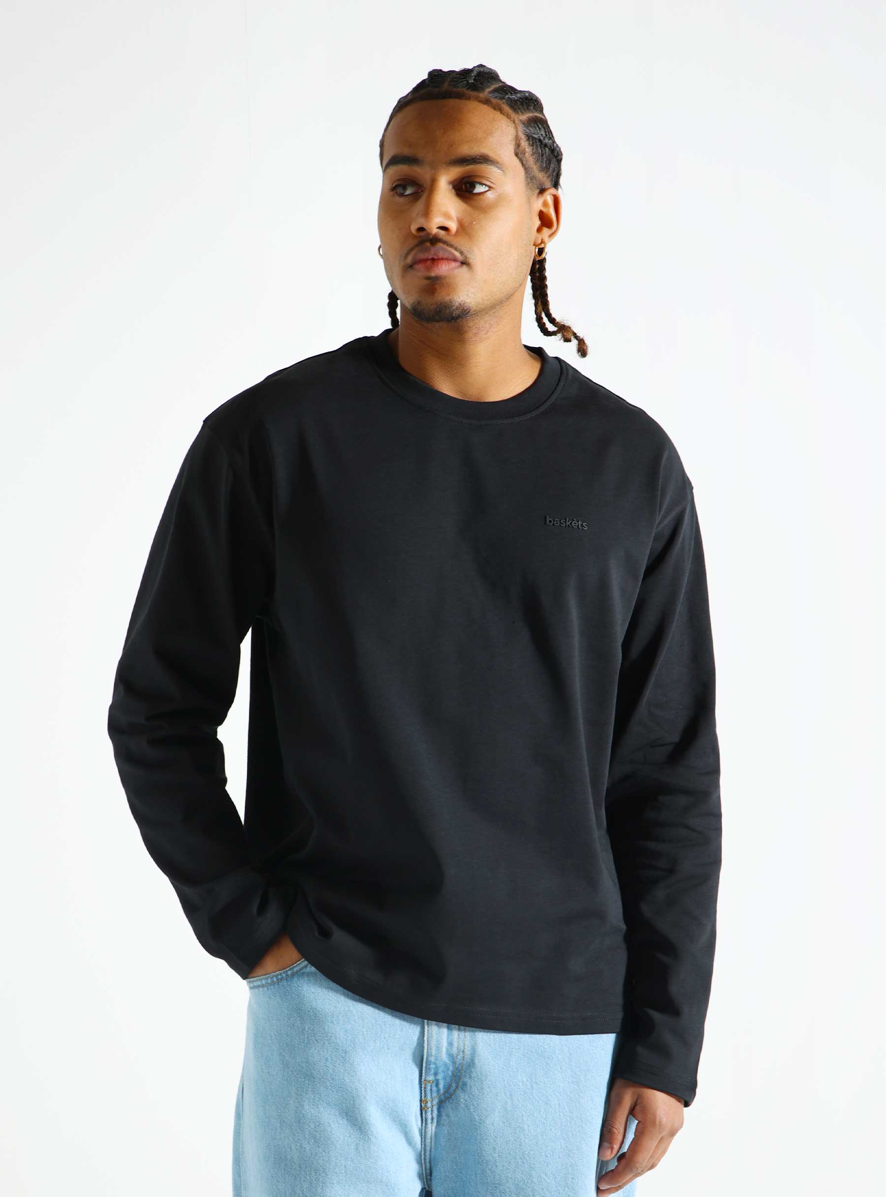 Baskèts Modern Essential Longsleeve Black BAS054-BLA