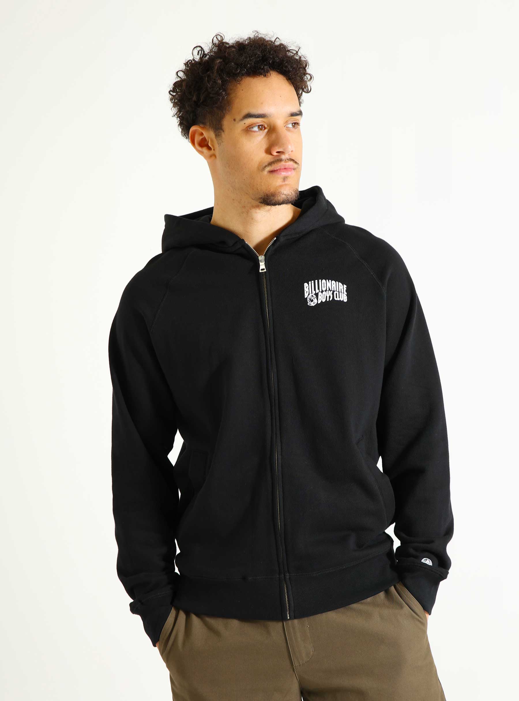 Billionaire Boys Club Small Arch Logo Zip Through Black BC006