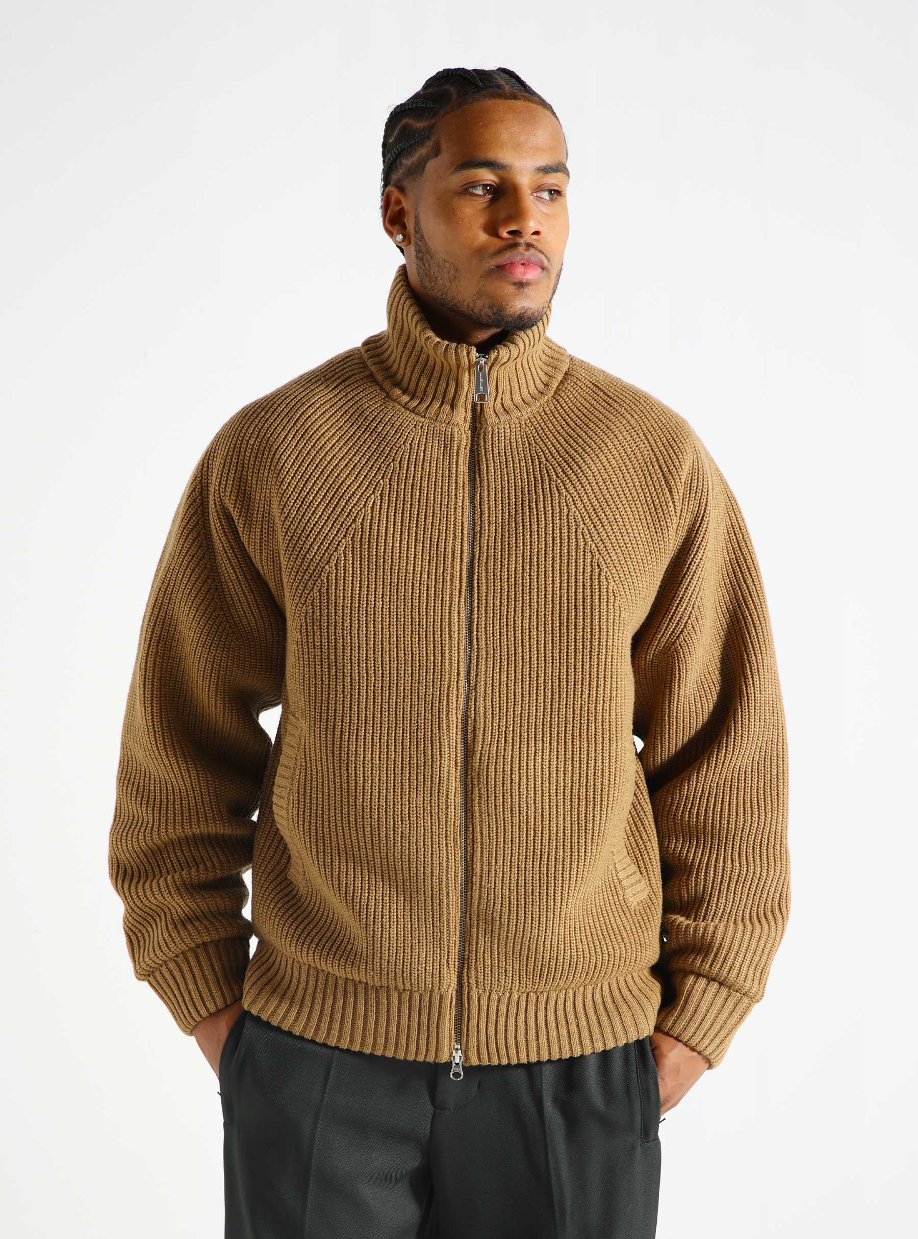 Carhartt WIP Banley Sweater Jacket Peanut I033902-2FSXX