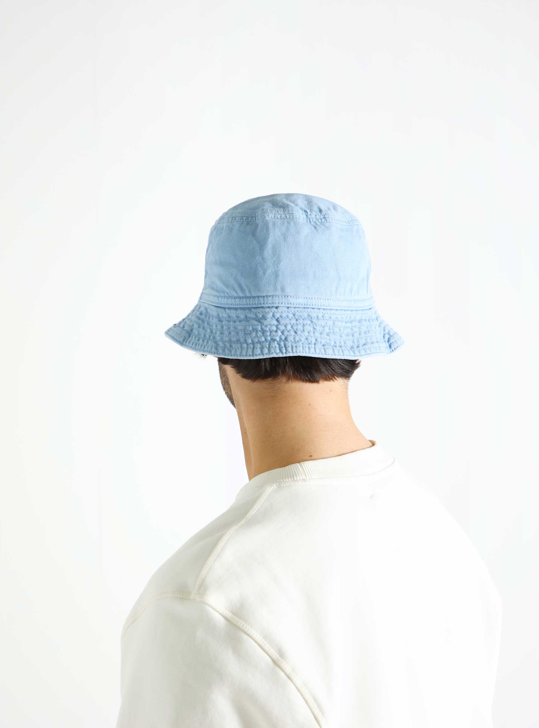 Carhartt WIP Garrison Bucket Hat Frosted Blue Stone Dyed I033156-0F44J