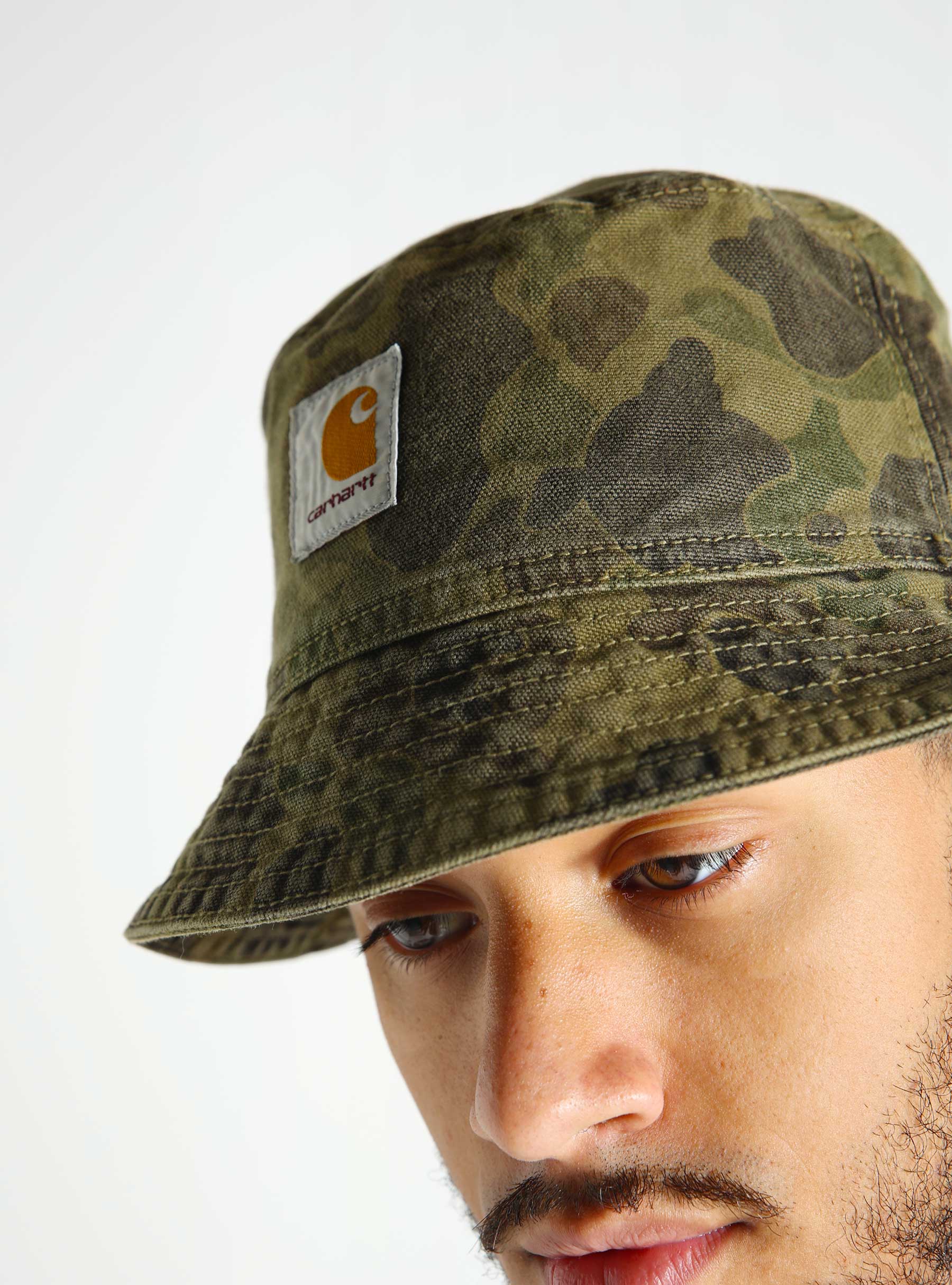 Carhartt WIP Duck Bucket Hat Camo Duck Green Office Green I034248-2MQGD