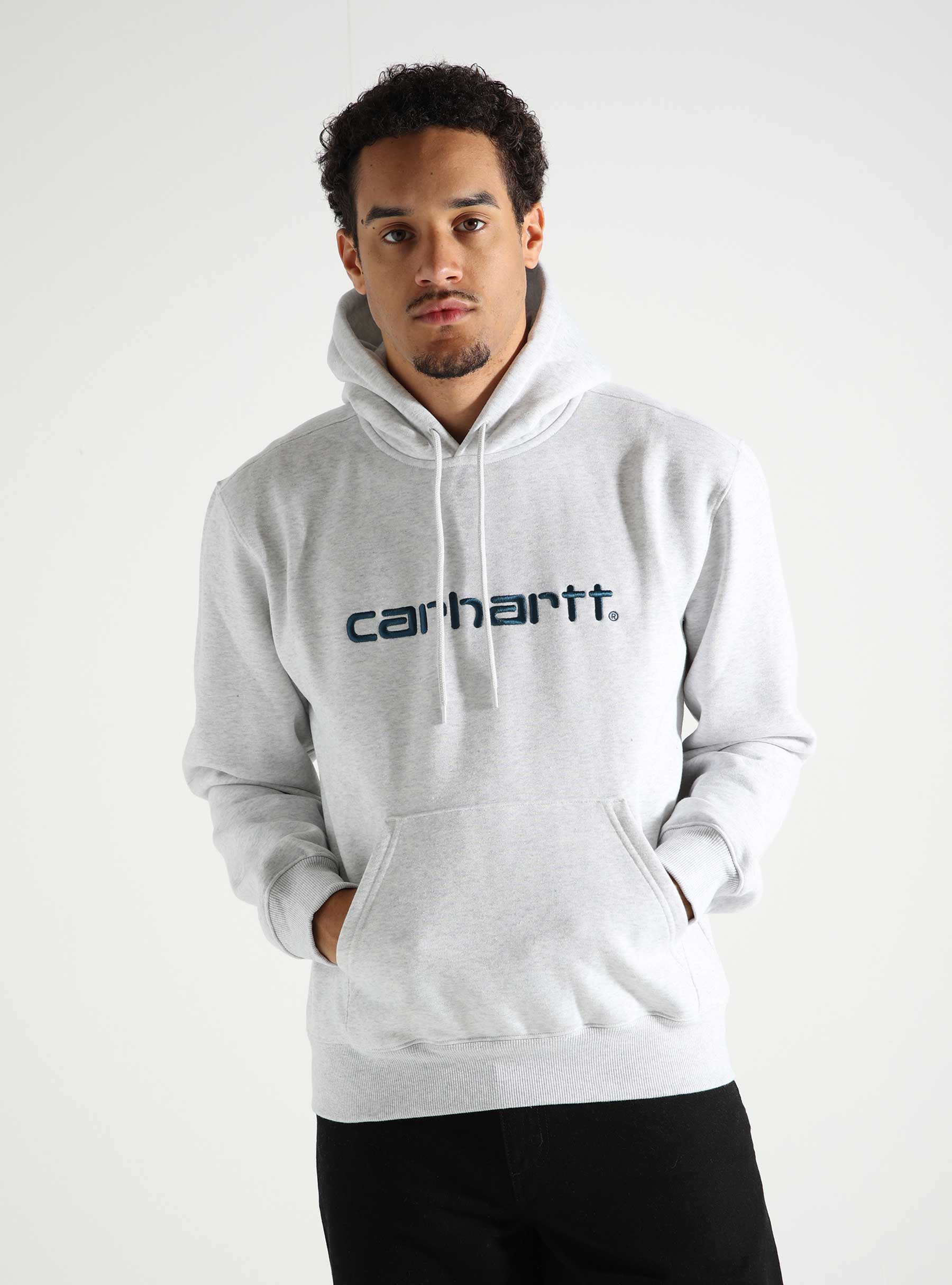 Carhartt WIP Carhartt Hoodie Ash Heather Duck Blue I030547-2IMXX