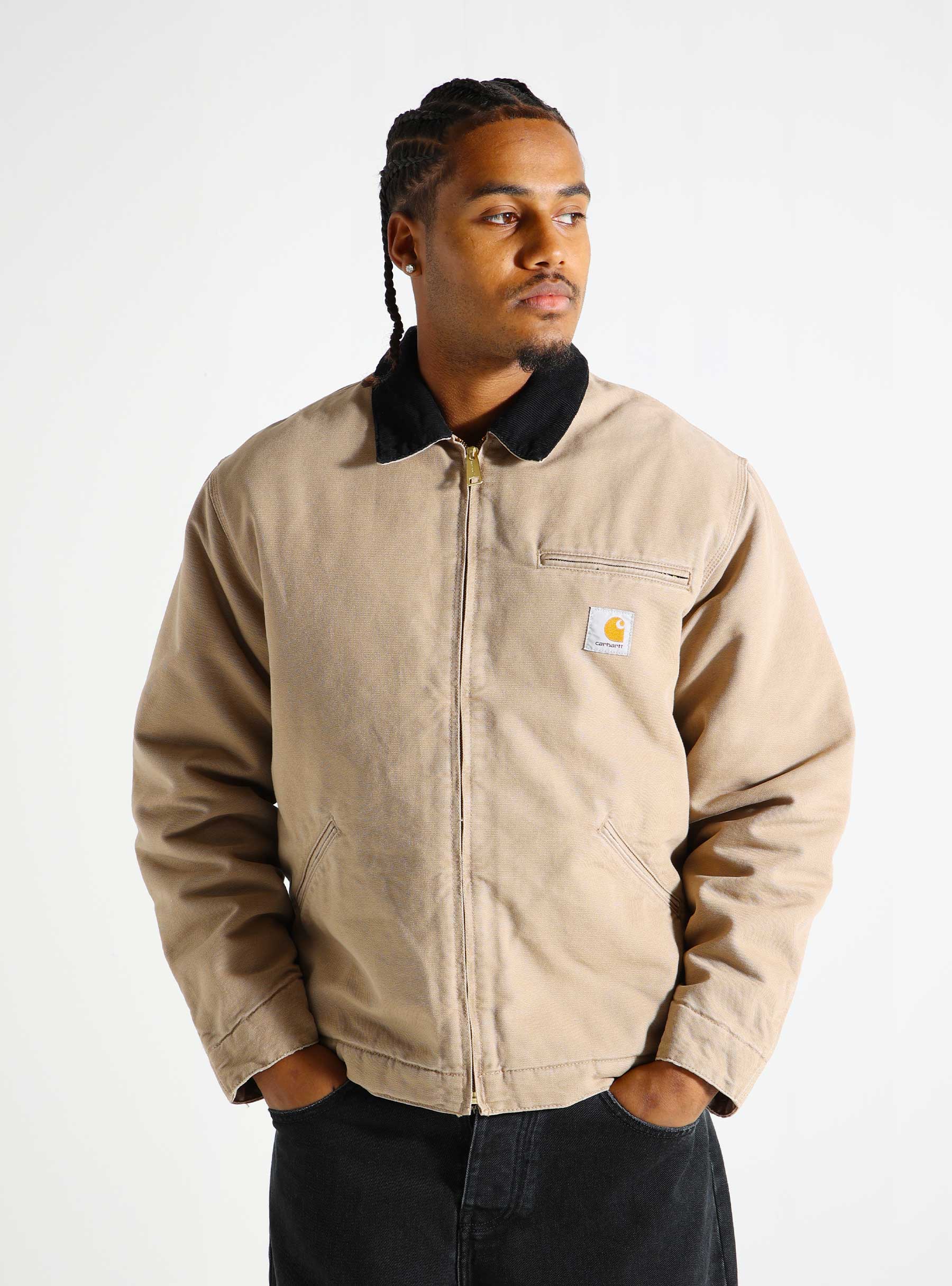 Carhartt WIP OG Detroit Jacket Peanut Black I027358-2I73K