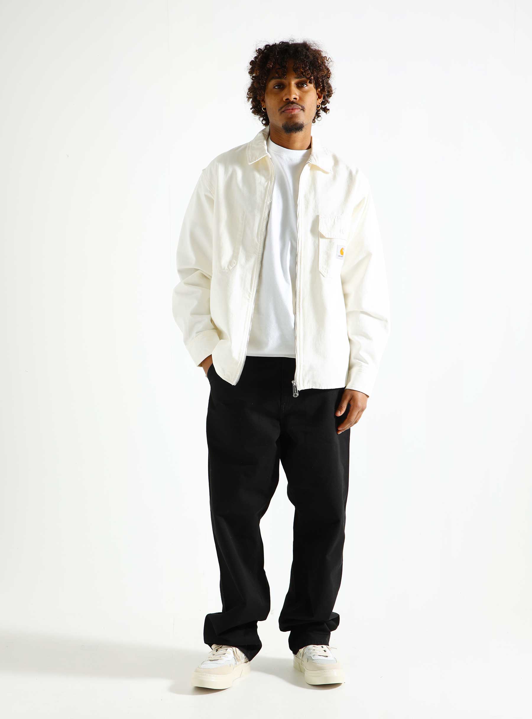 Carhartt WIP Rainer Shirt Jacket Off-White Rinsed I033276-35002