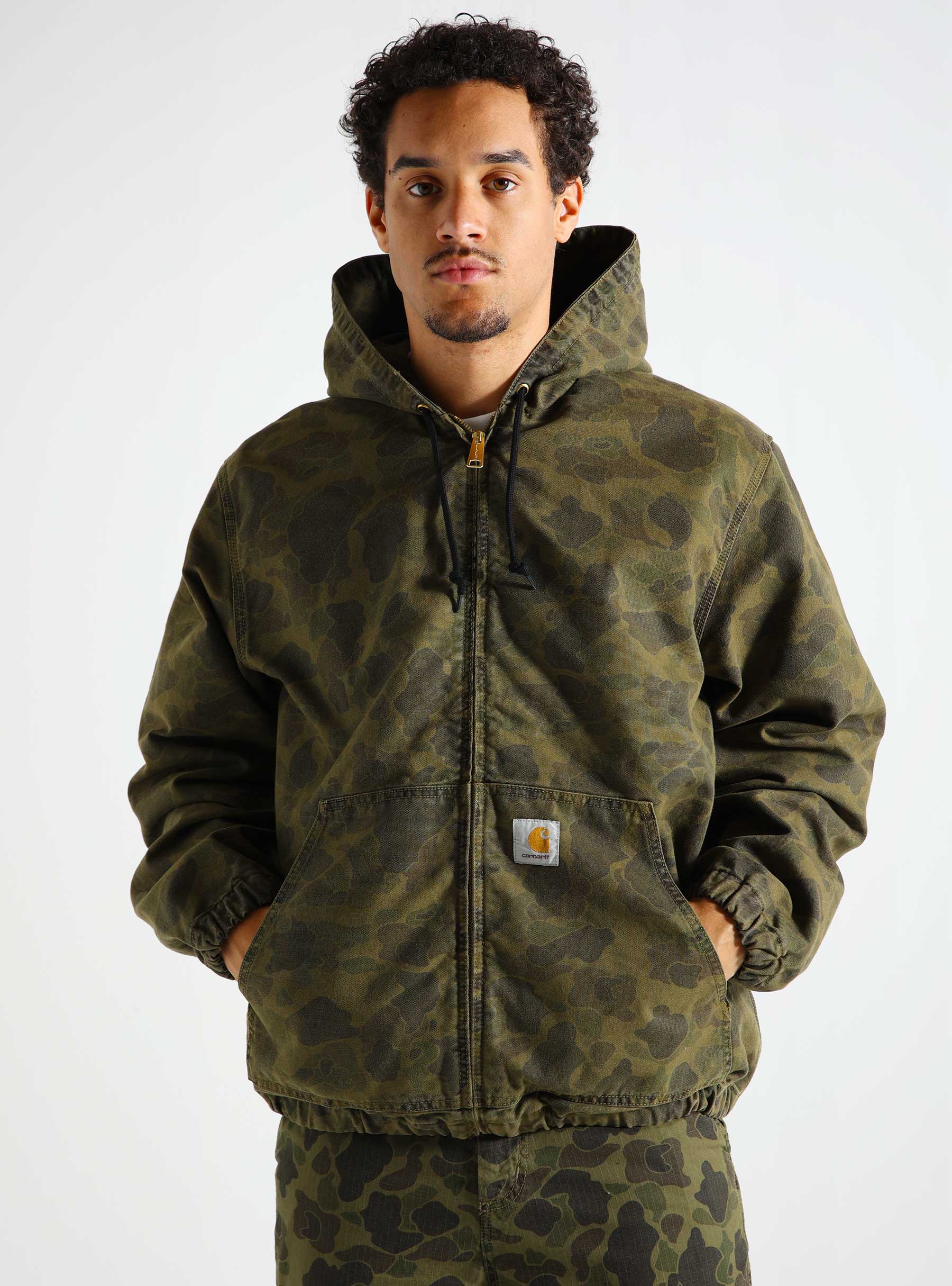 Carhartt WIP Duck Active Jacket Camo Duck Green Office Green I033897-2MQGD