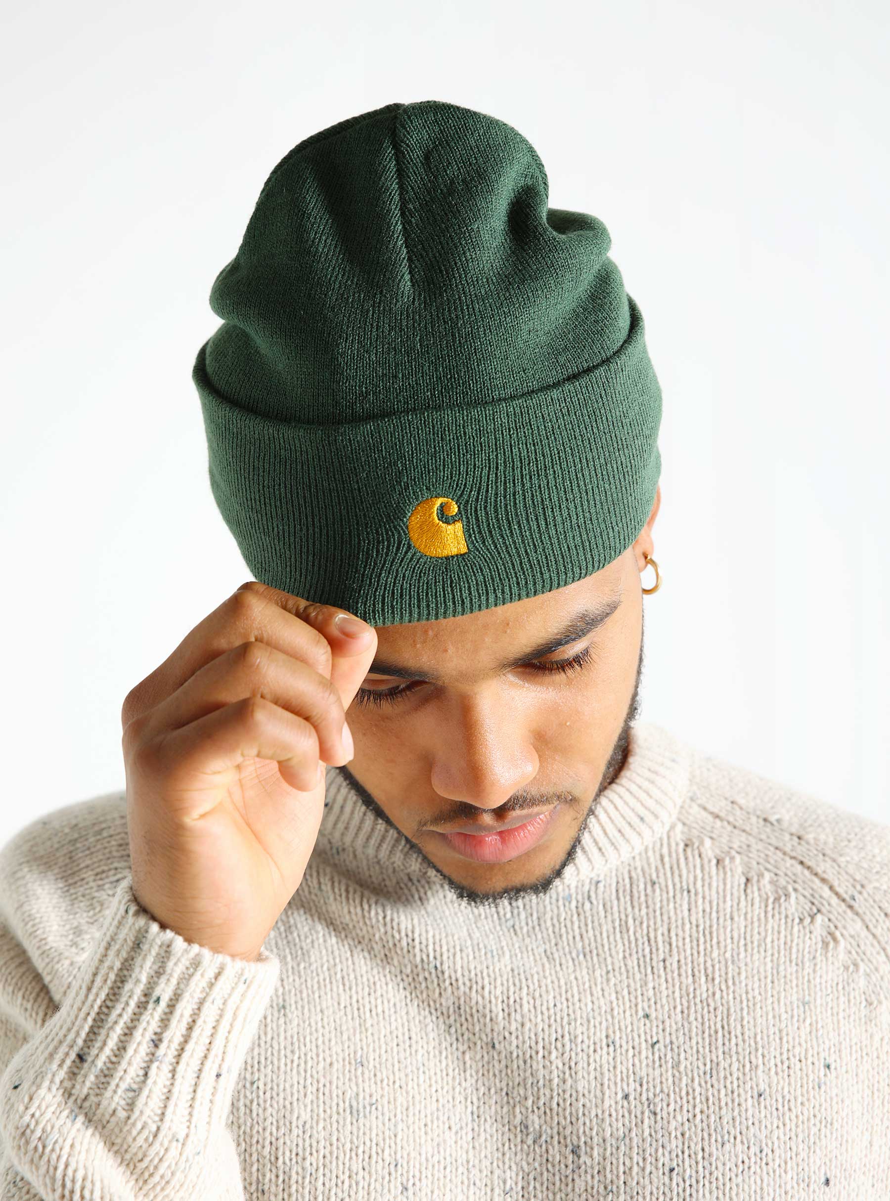 Carhartt WIP Chase Beanie Sycamore Tree Gold I026222-2CXXX