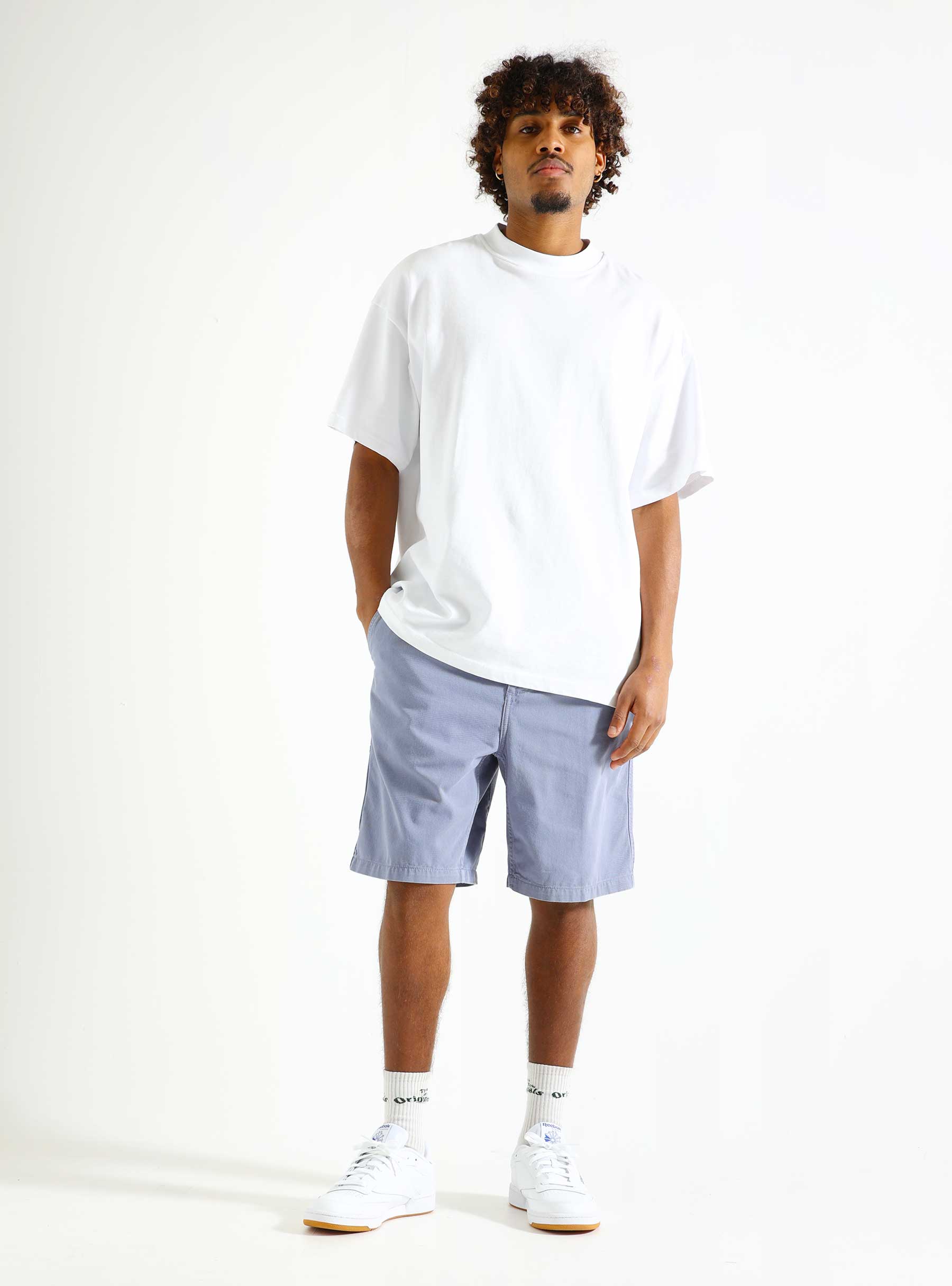 Carhartt WIP Flint Short Bay Blue Garment Dyed I030480-1YDGD