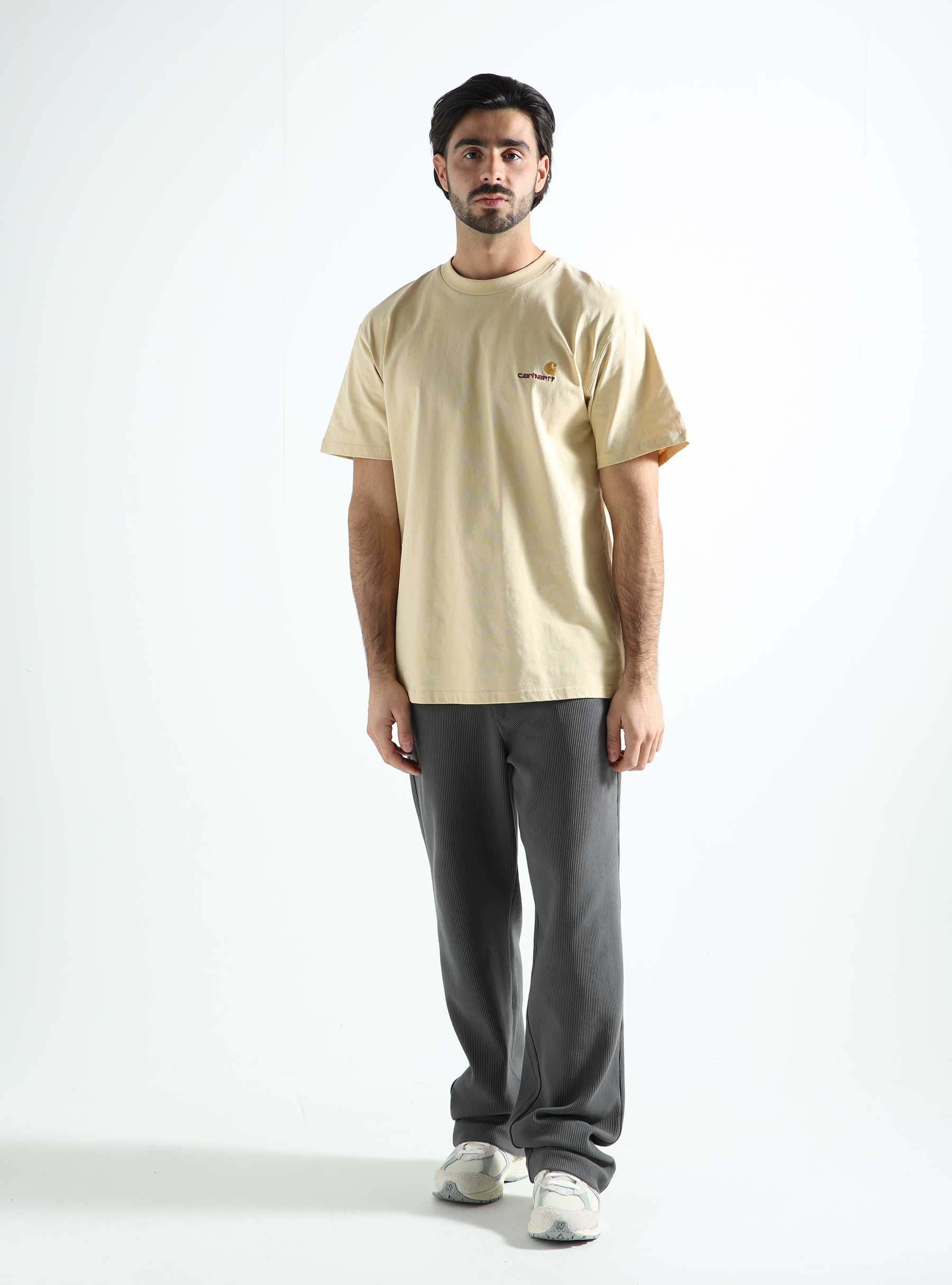 Carhartt WIP American Script T-Shirt Rattan I029956-1YRXX