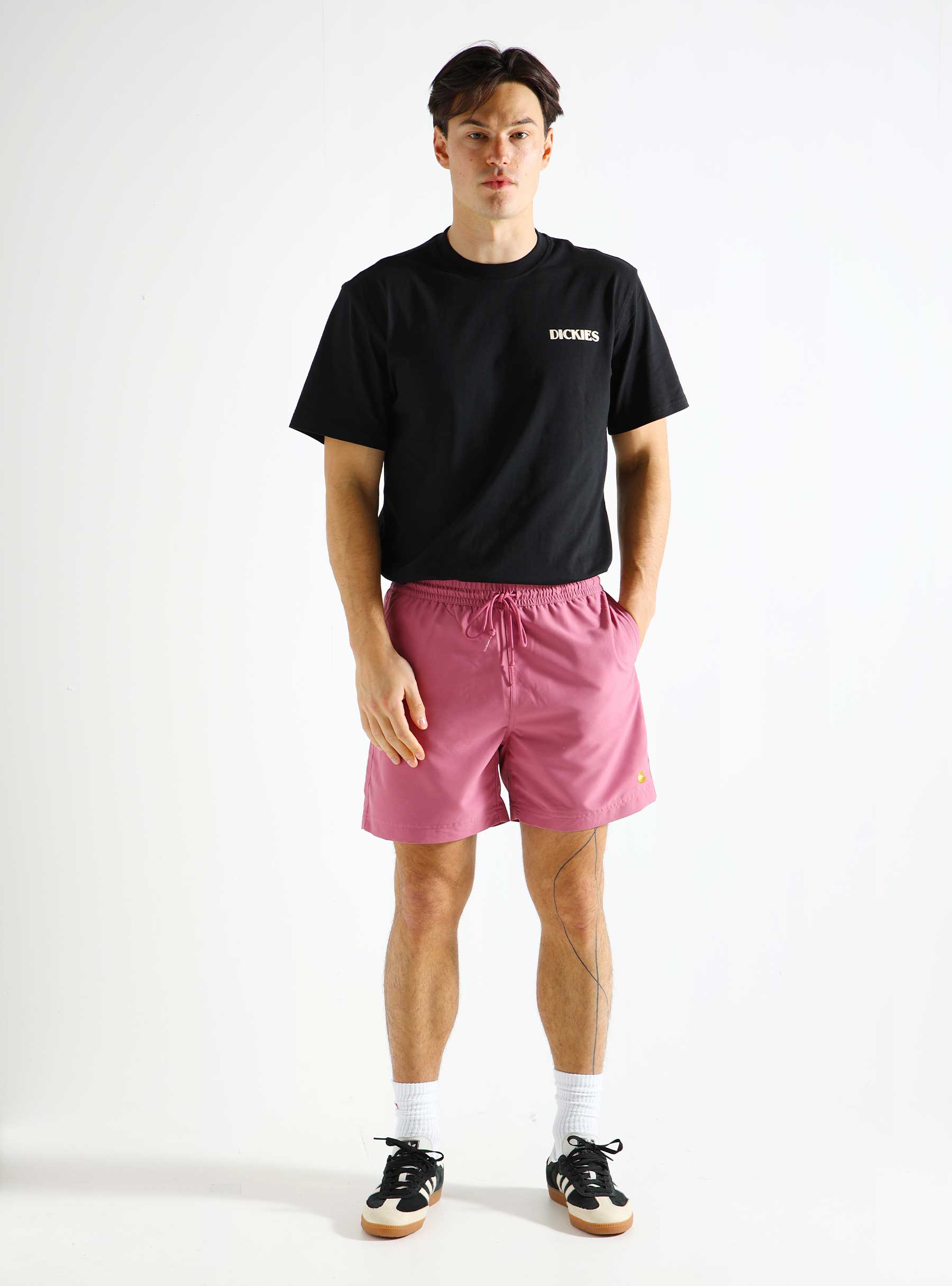 Carhartt WIP Chase Swim Trunks Magenta Gold I026235-23PXX