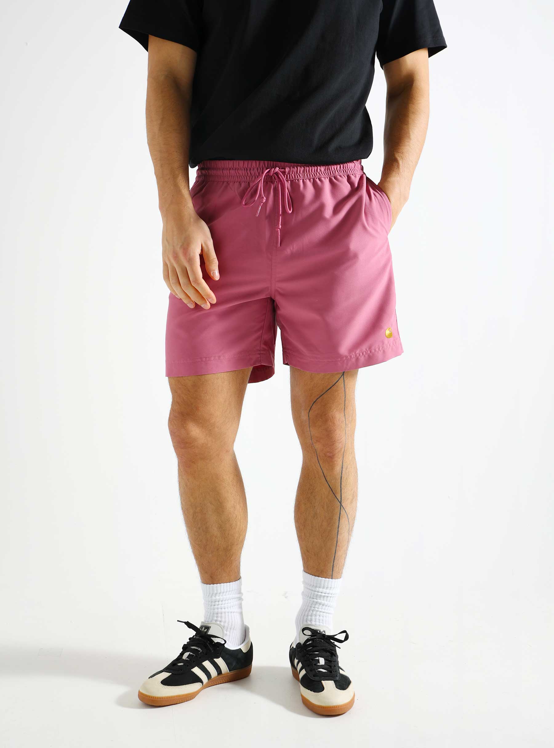 Carhartt WIP Chase Swim Trunks Magenta Gold I026235-23PXX