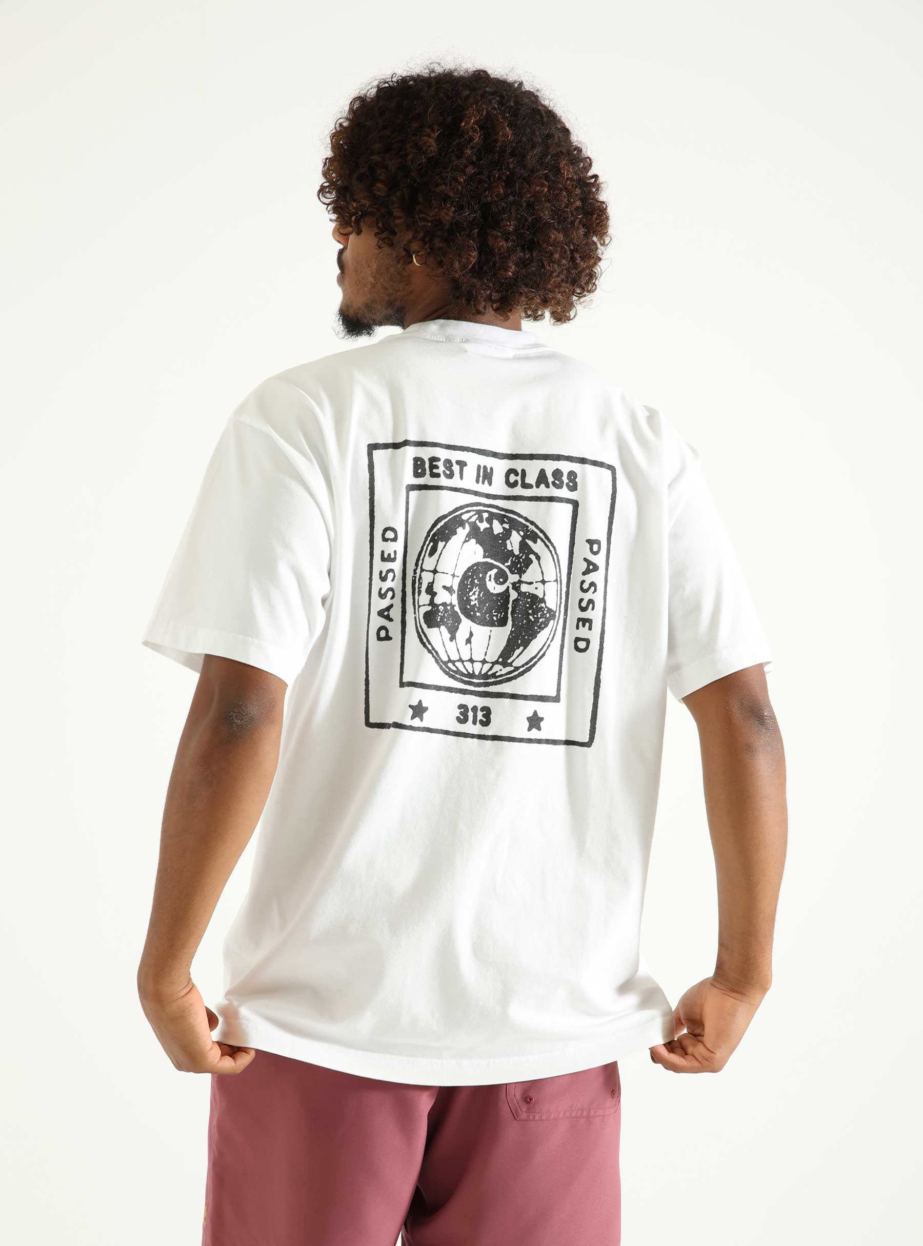 Carhartt WIP Stamp T-Shirt White Black I033670-00A06