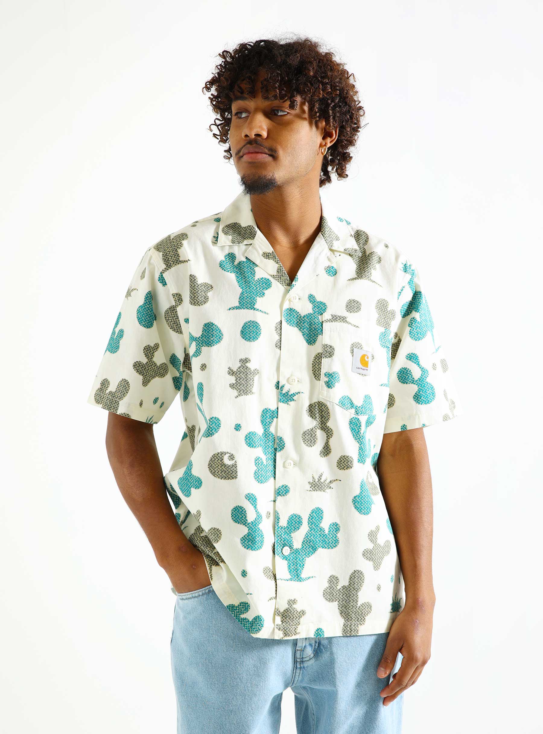 Carhartt WIP Short Sleeve Opus Shirt Opus Print Wax I033069-26TXX