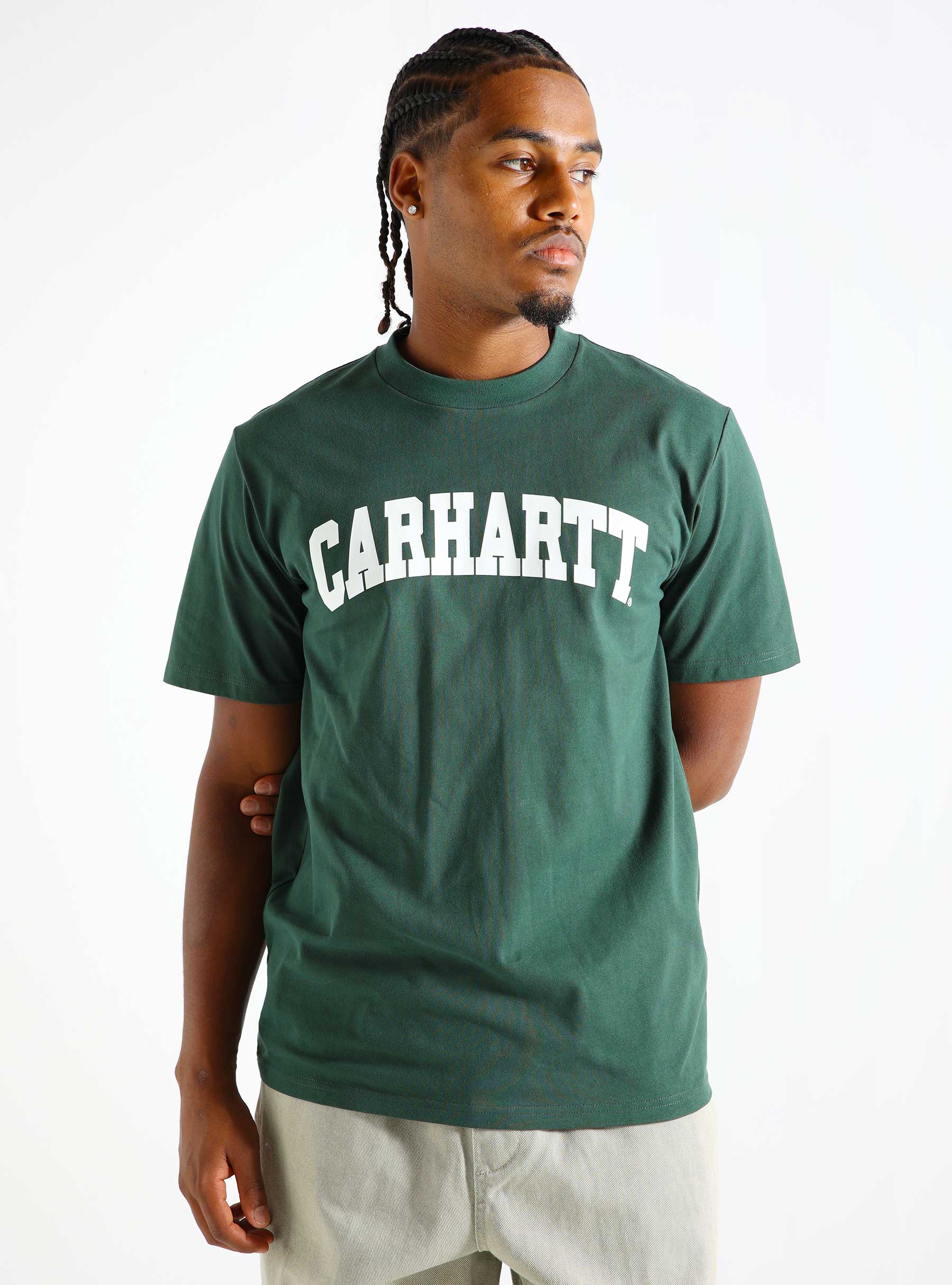 Carhartt WIP University T-Shirt Sycamore Tree White I034851-2DSXX