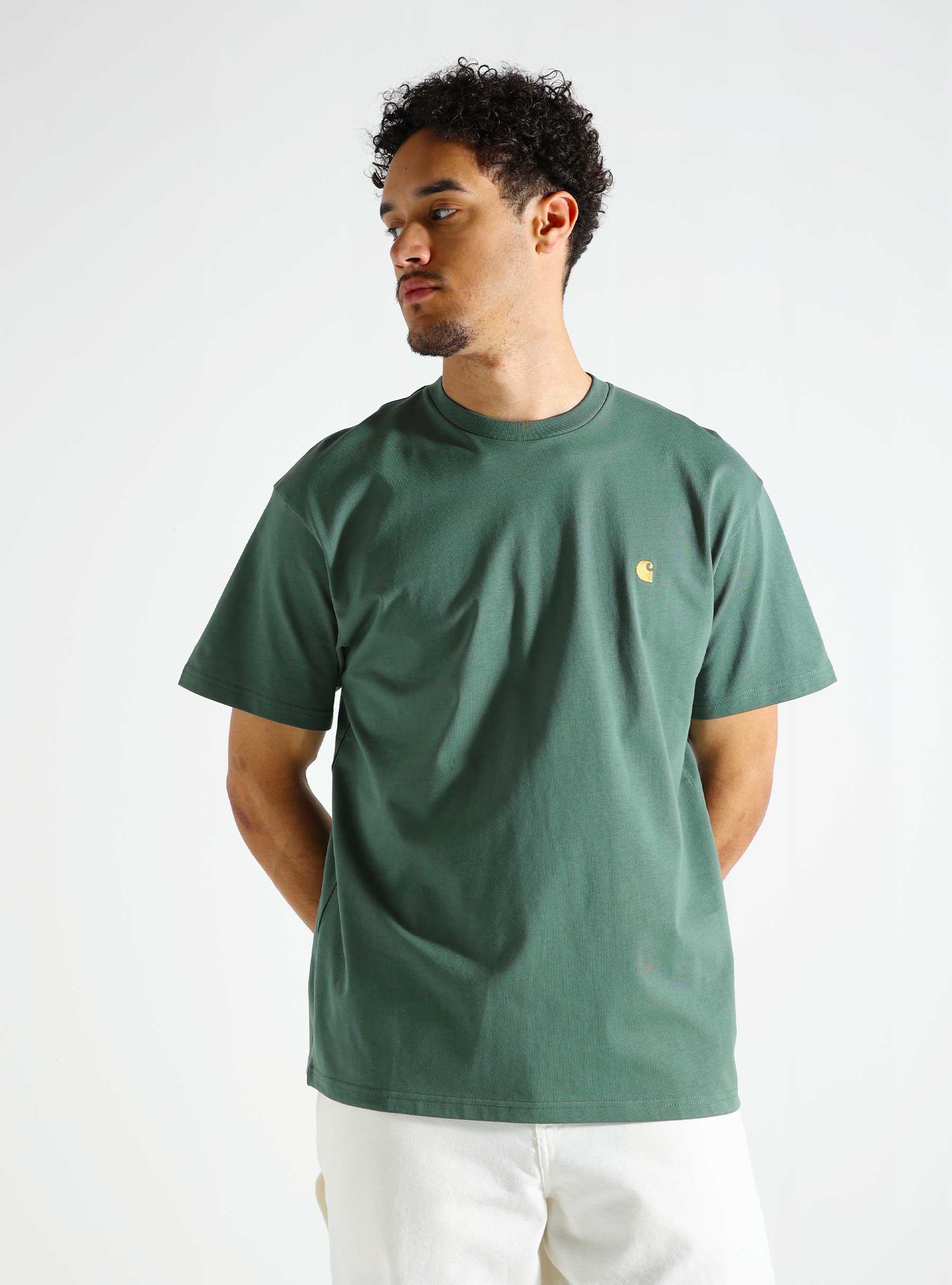 Carhartt WIP Chase T-Shirt Duck Green Gold I026391-29YXX