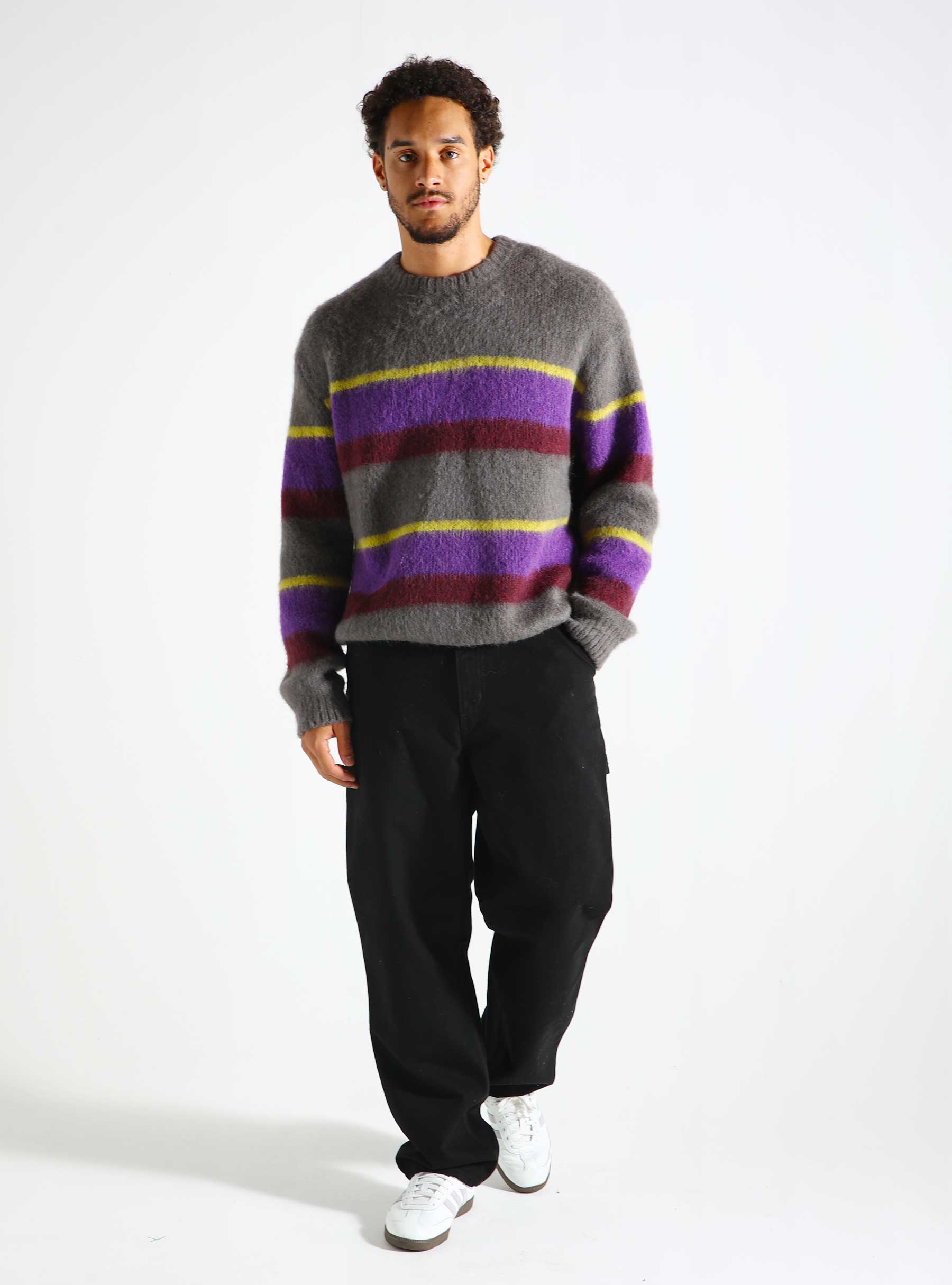 Carhartt WIP Merton Sweater Sundling Stripe Aura I033916-2C7XX