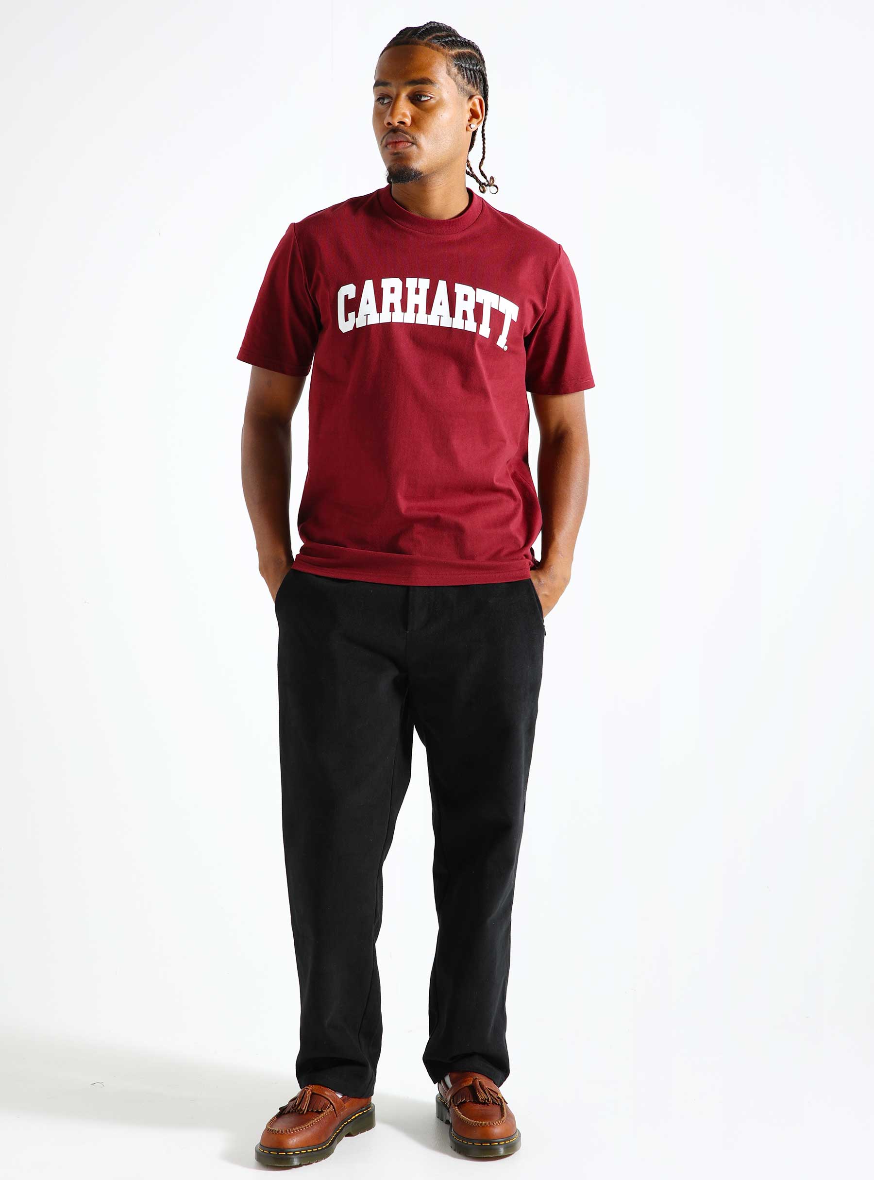 Carhartt WIP University T-Shirt Malbec White I034851-2DRXX