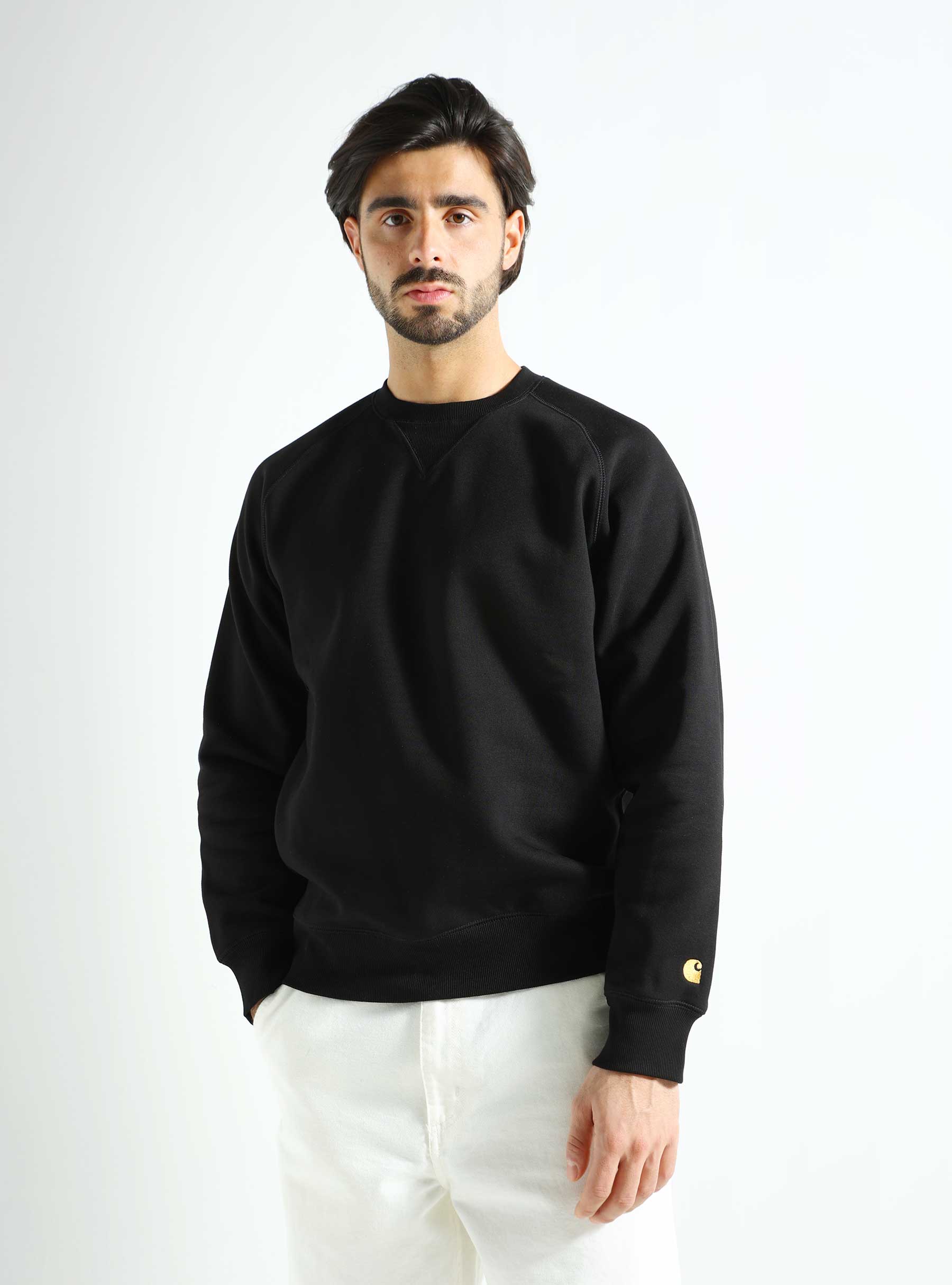 Carhartt WIP Chase Sweater Black Gold I026383-00FXX