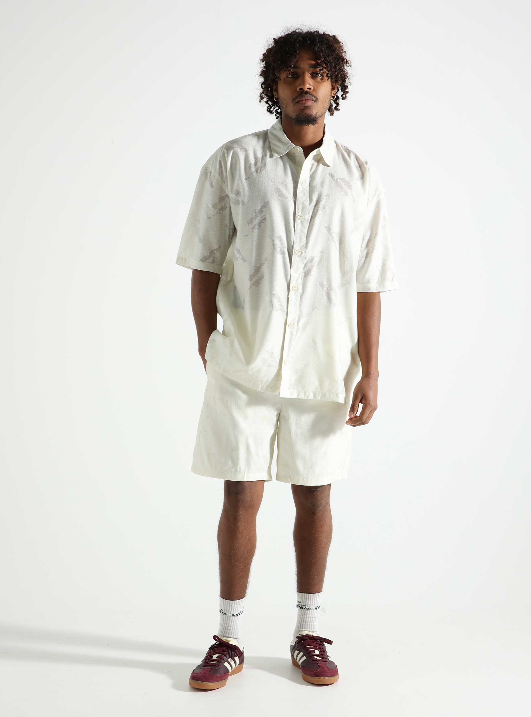 Daily Paper Salim Shorts Frost White 2413005