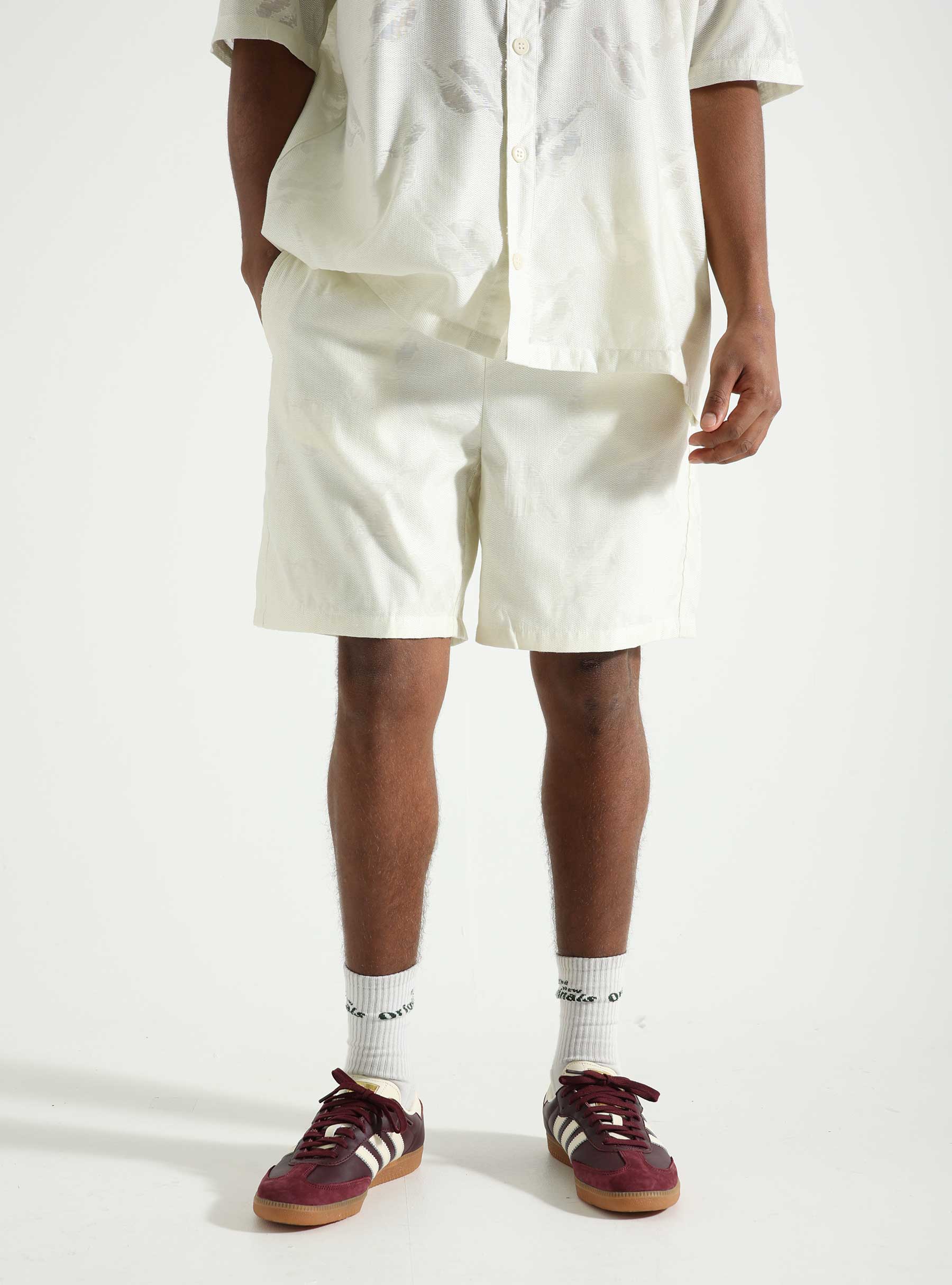 Daily Paper Salim Shorts Frost White 2413005