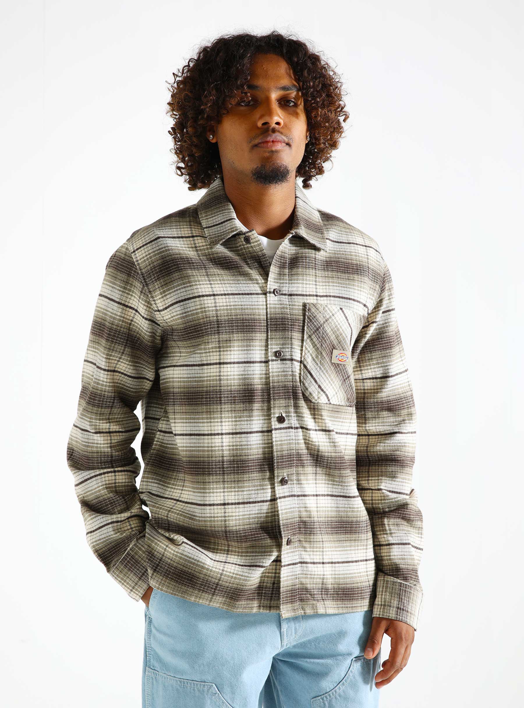 Dickies Forest Check Shirt Imperial Green DK0A86530IP1