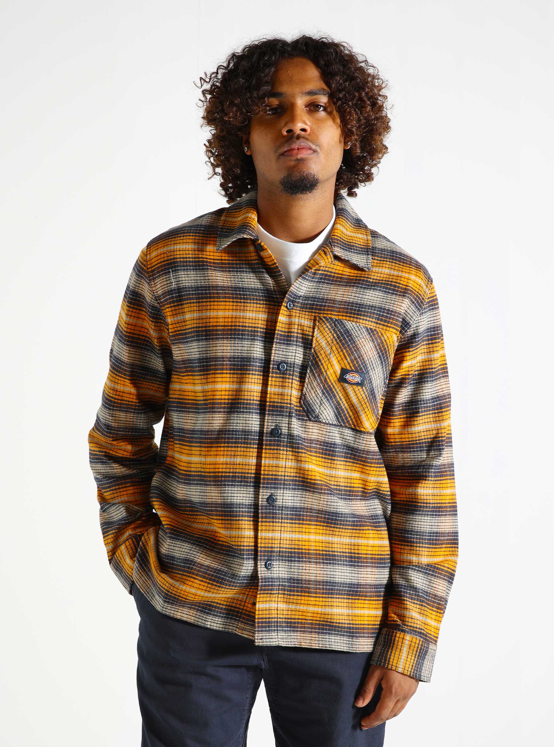 Dickies Forest Check Shirt Inca Gold DK0A8653J551