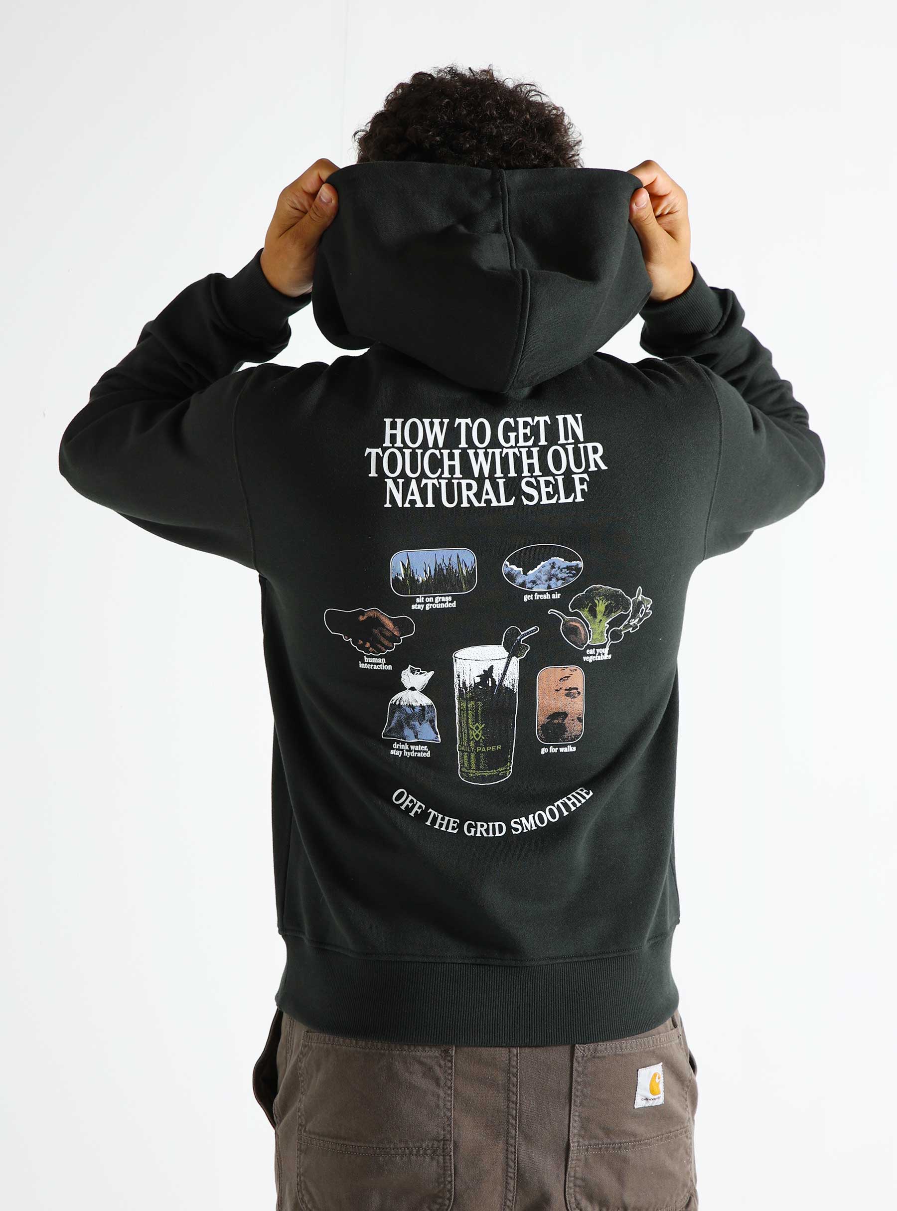 Daily Paper Smoothie Hoodie Jet Black 2421047