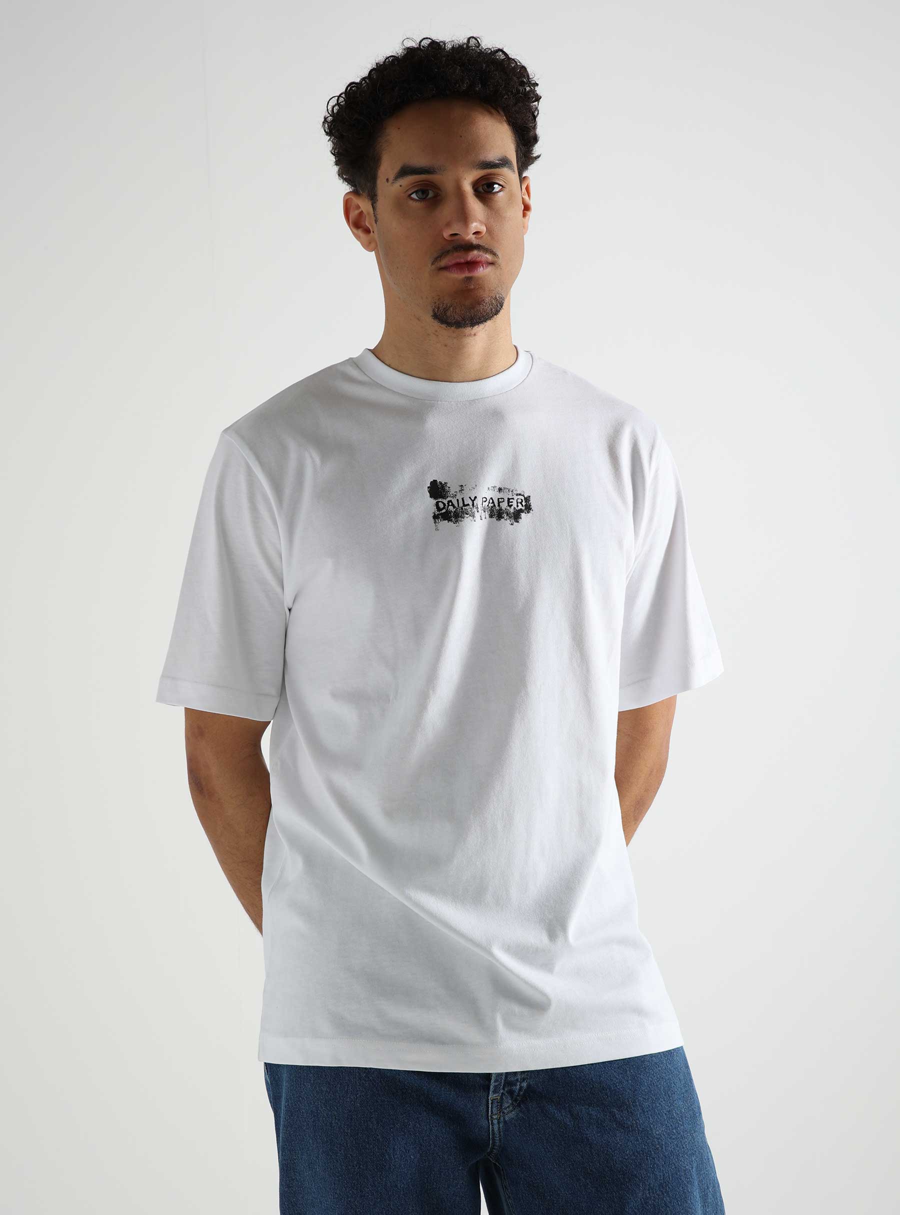 Daily Paper Scratch Logo T-Shirt White 2413015