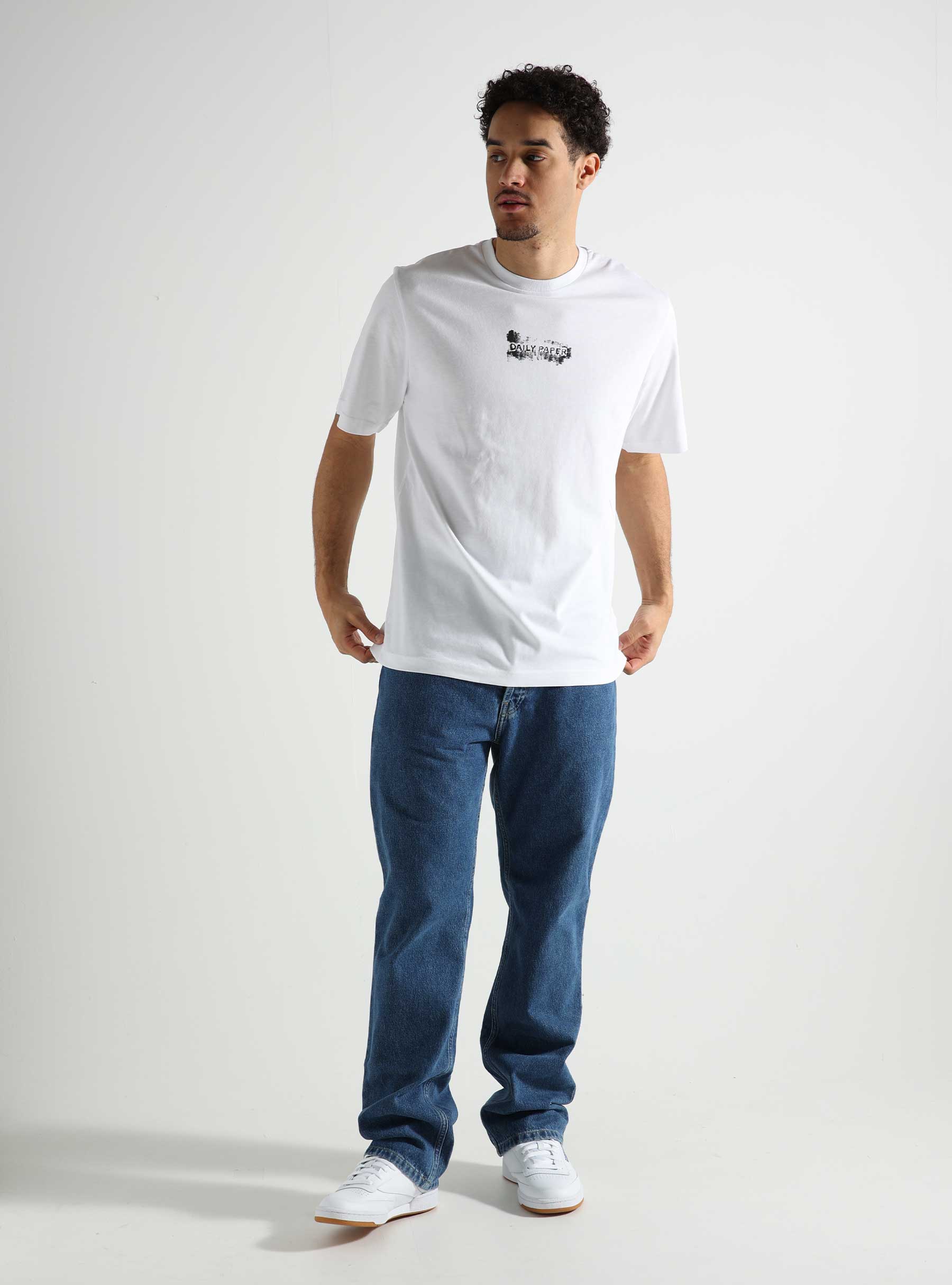 Daily Paper Scratch Logo T-Shirt White 2413015