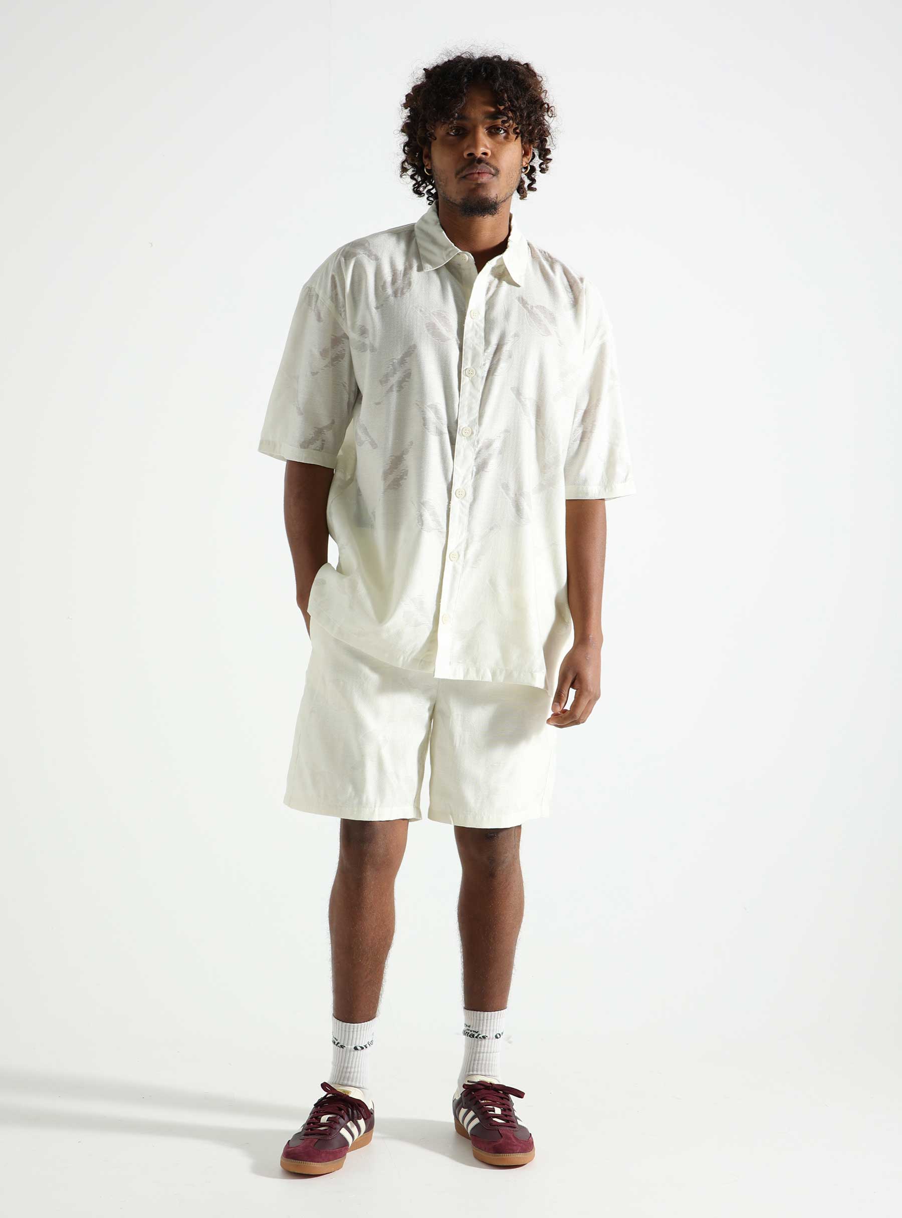 Daily Paper Salim Relaxed Shirt Frost White 2413001