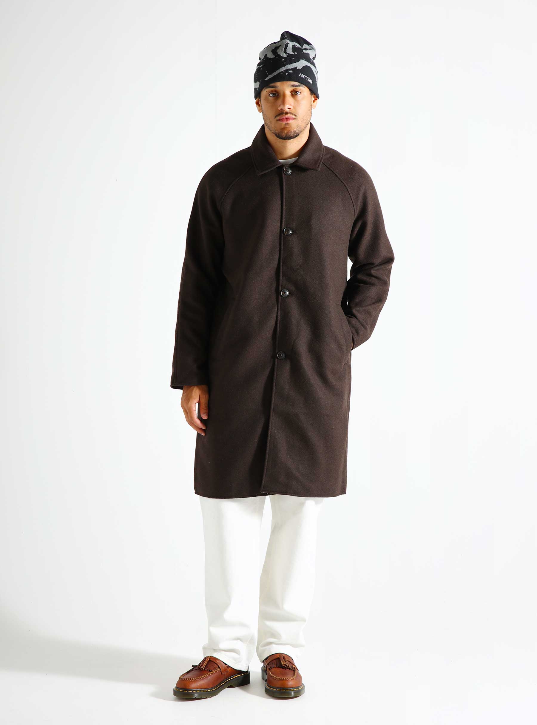 EDWIN Mac Wool Coat Dark Brown I032592-5099