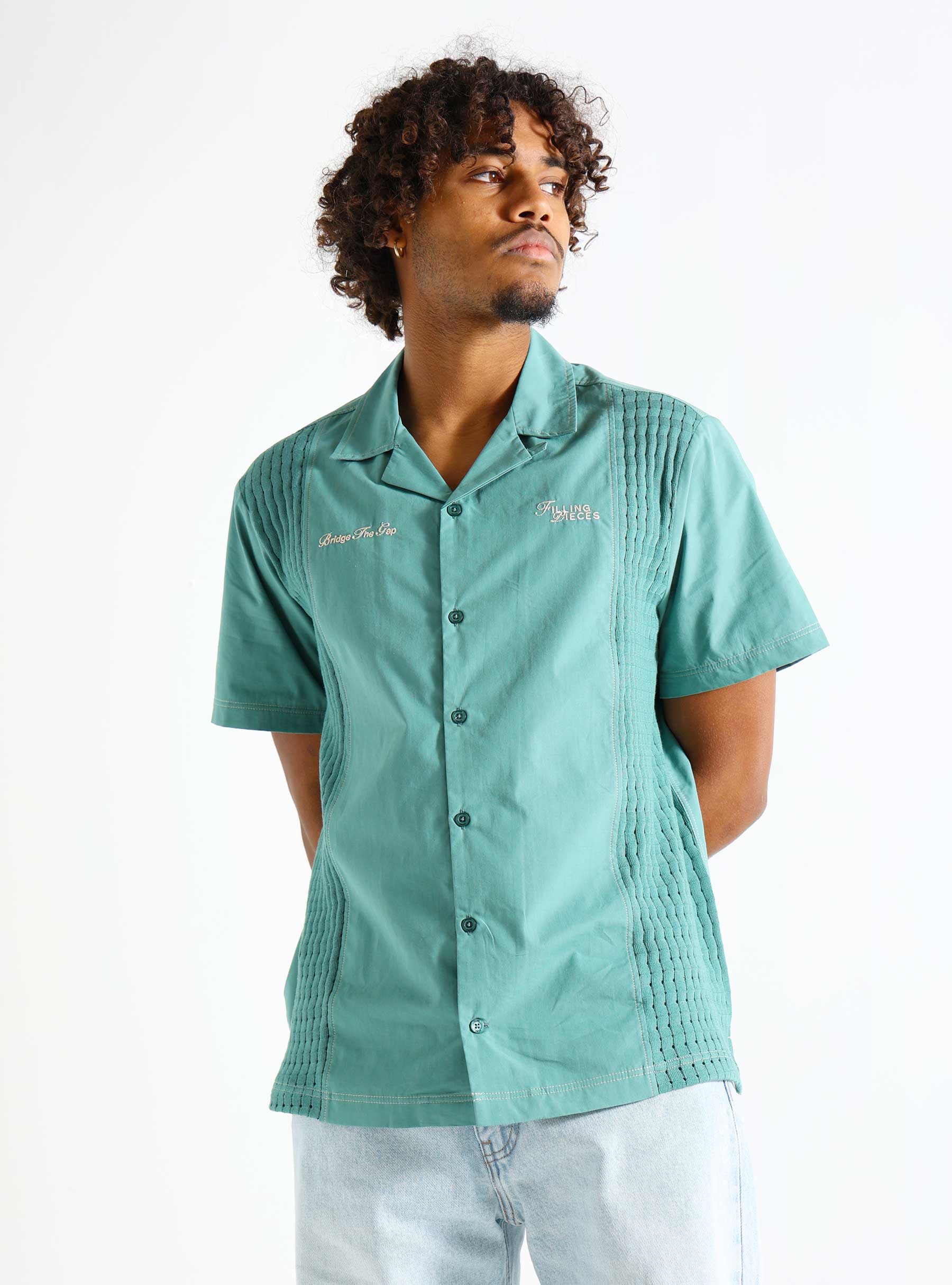 Filling Pieces Resort Shirt Sage Green 98733981033