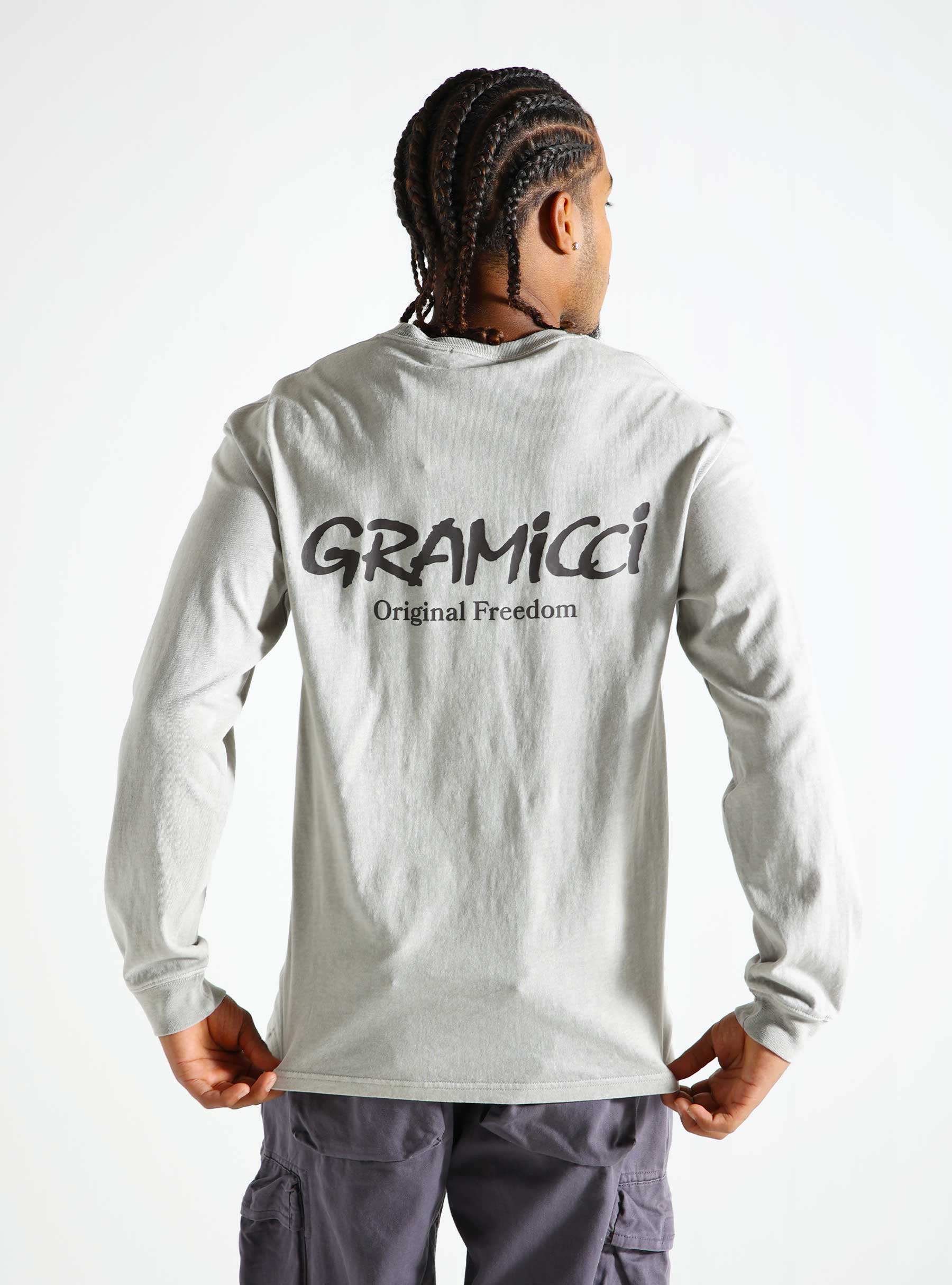 Gramicci Original Freedom Longsleeve Pigment Slate G4FU-T108