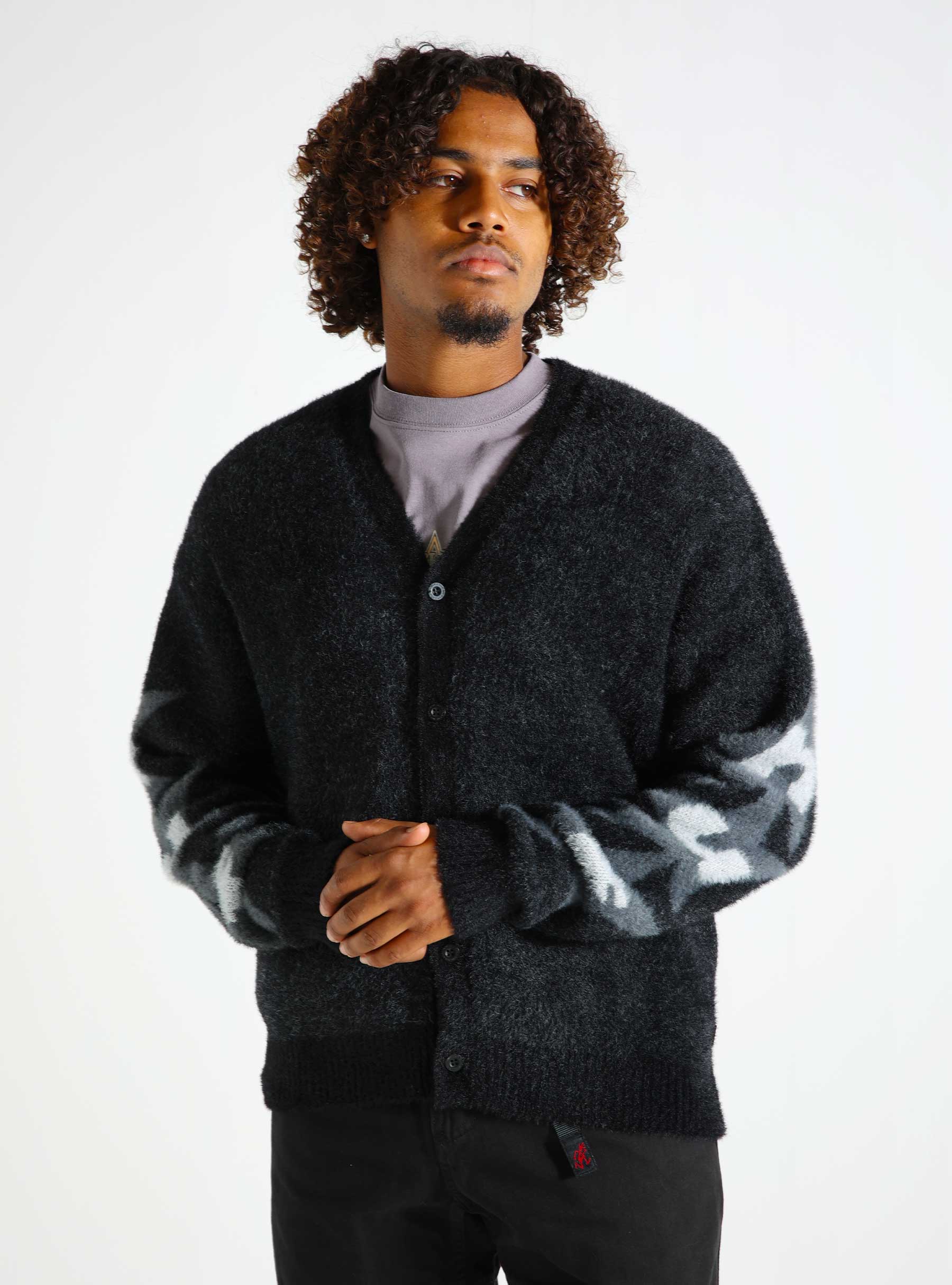 HUF Ursa Mohair Cardigan Black KN00512