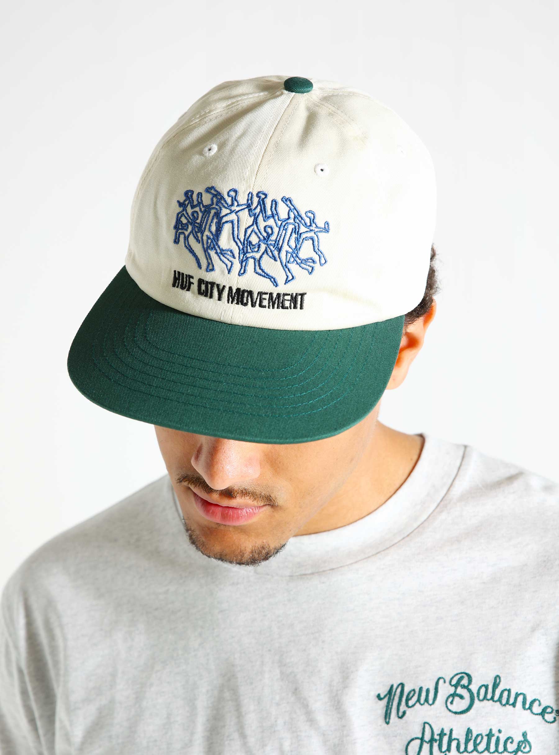 HUF Movement 6 Panel Snapback Linen HT00821