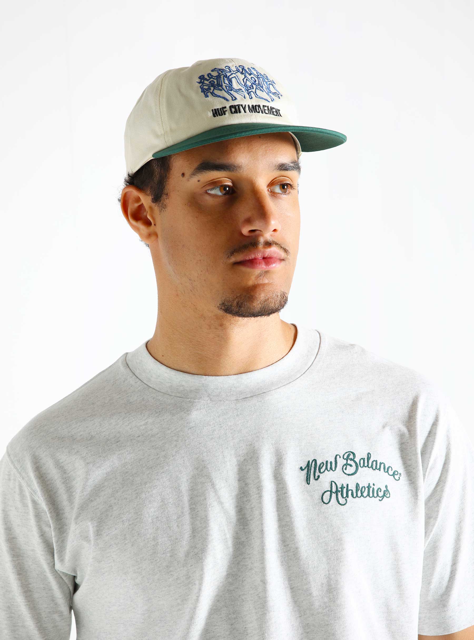 HUF Movement 6 Panel Snapback Linen HT00821