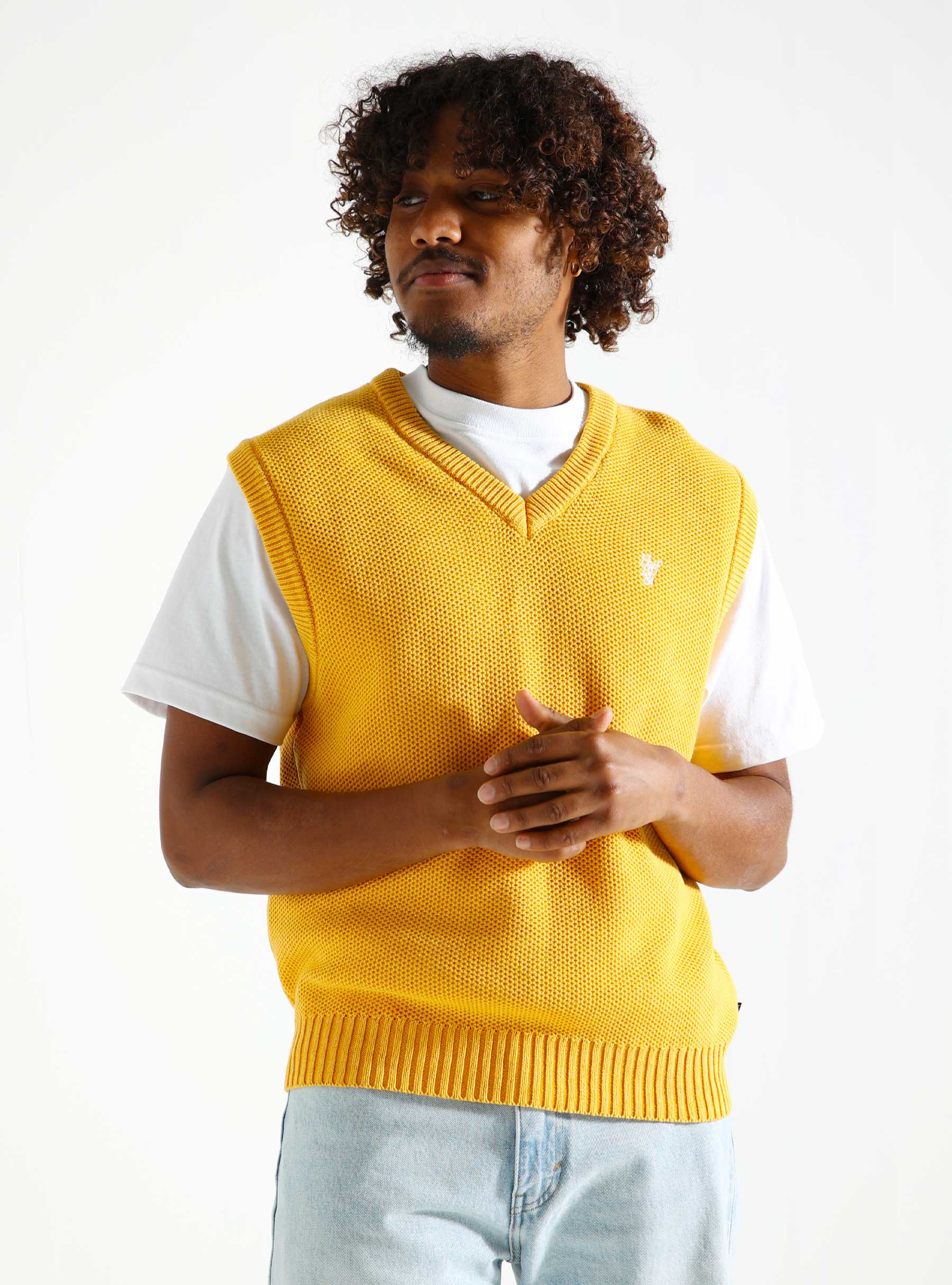 HUF Anton Sweater Vest Dijon KN00493