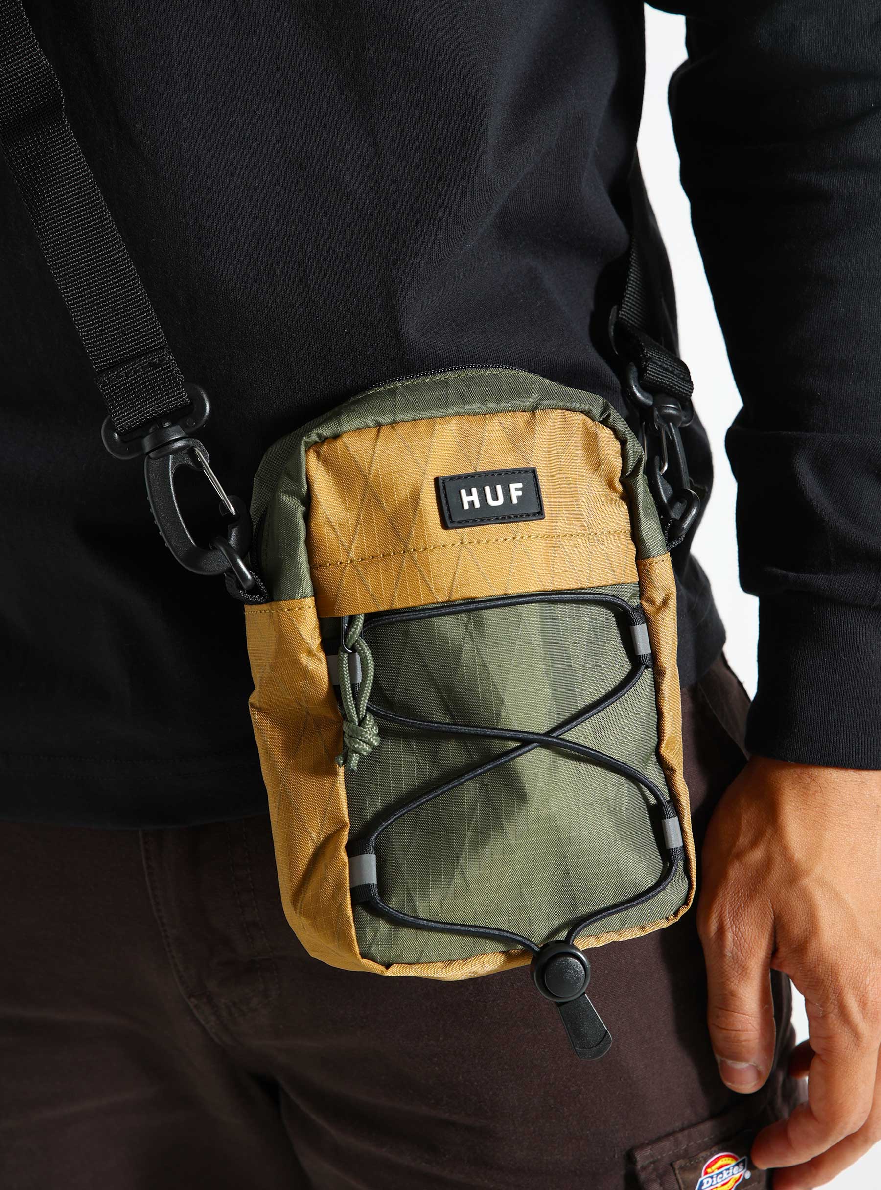 HUF Bowery Side Bag Olive AC00987