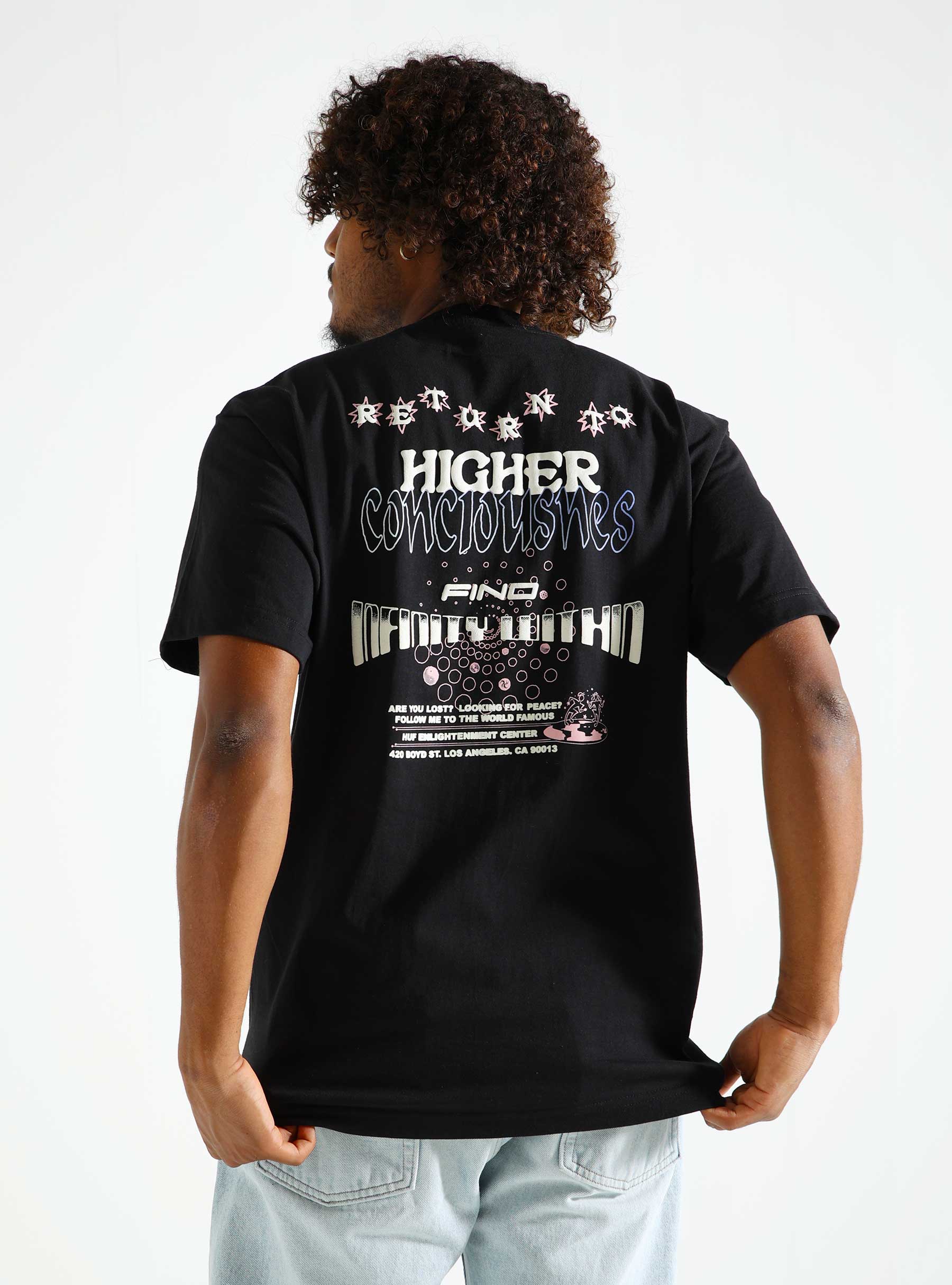 HUF Enlightenment Center T-Shirt Black TS02230