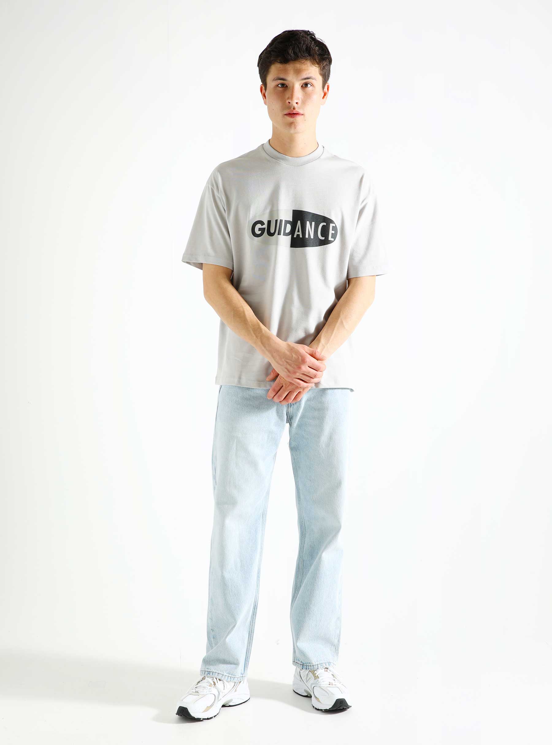 Lack of Guidance David T-shirt Light Grey SS24-41