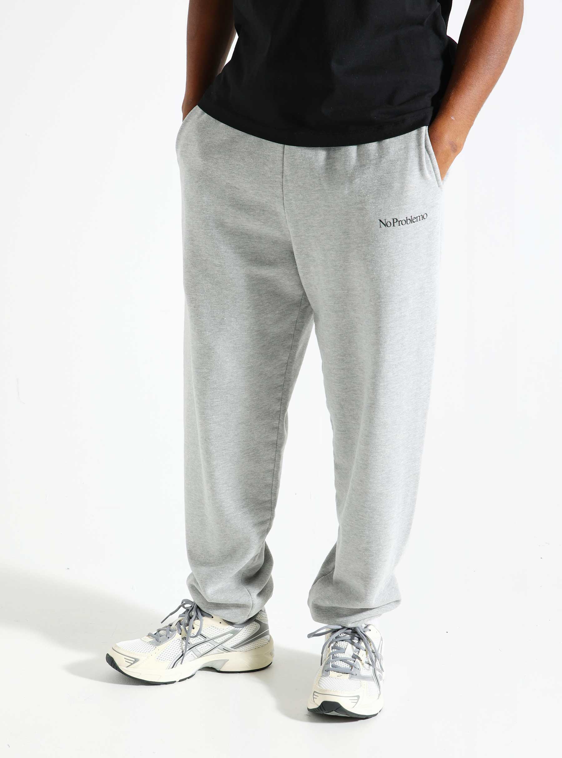 No Problemo Mini Problemo Sweatpant Black Grey Marl NP30009.02