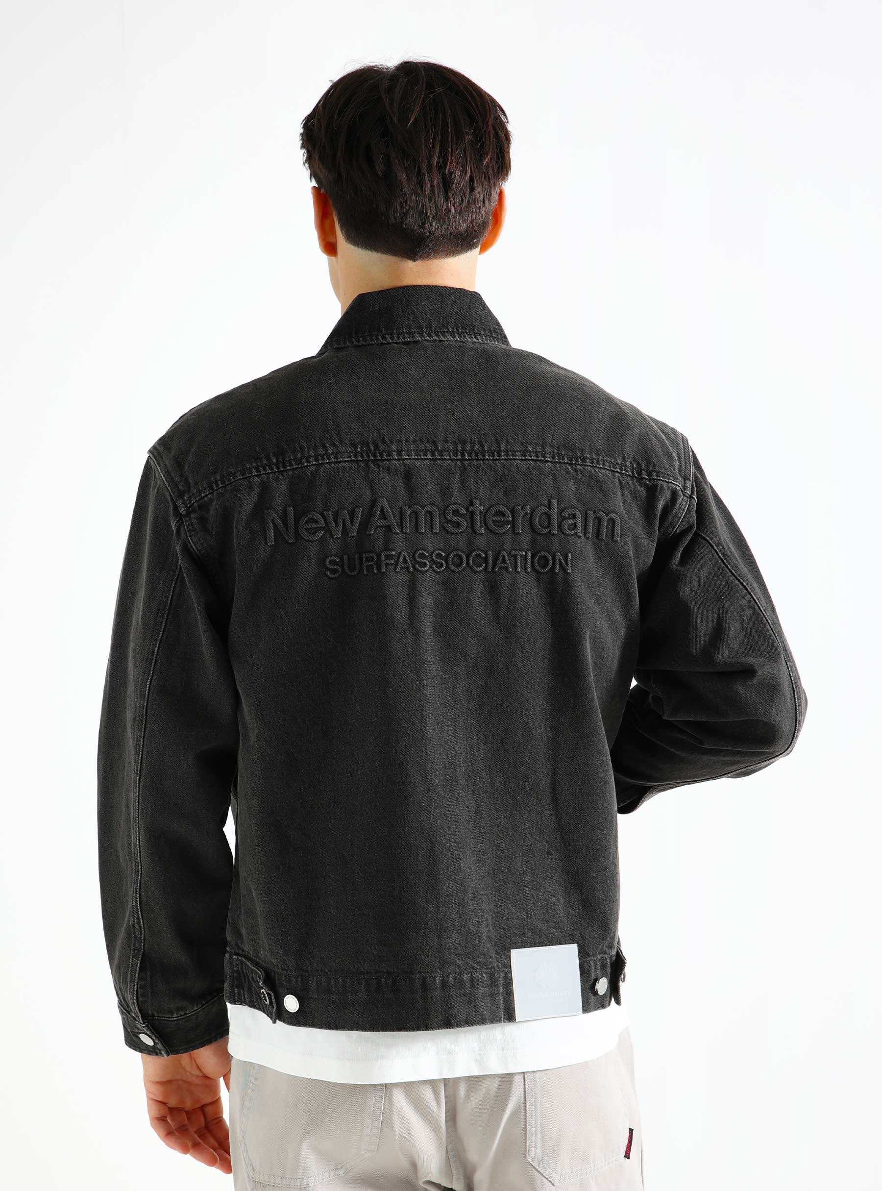 New Amsterdam Surf Association Work Jacket Black Stonewash 2401021001