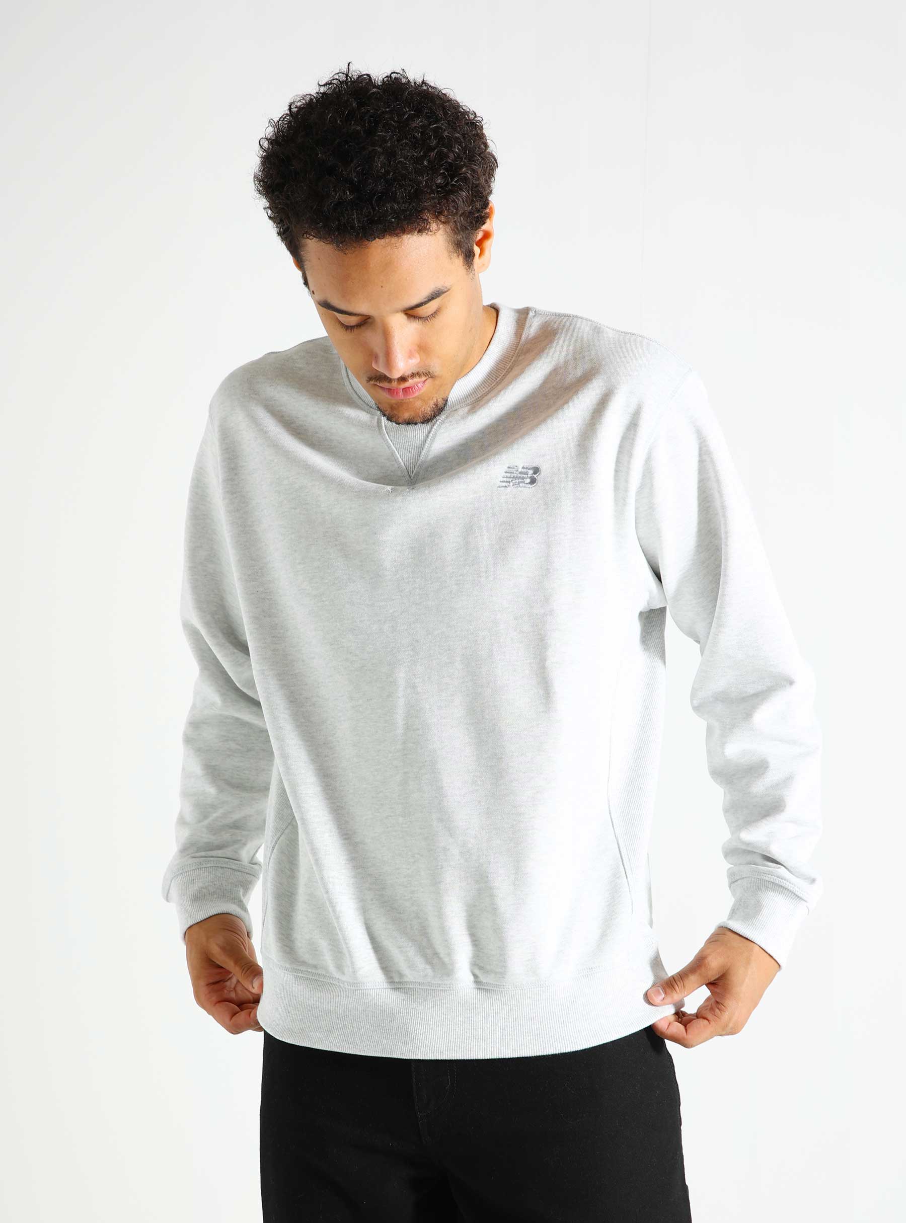 New Balance Athletics French Terry Crewneck Ash Heather MT41506