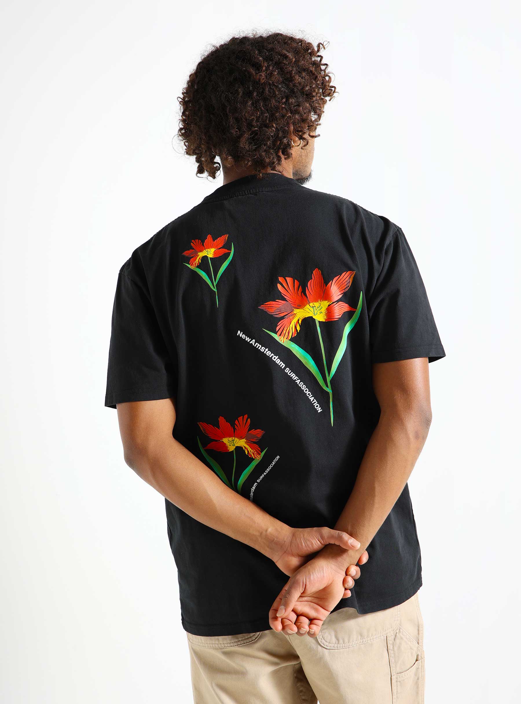 New Amsterdam Surf Association Tulip T-shirt Black 2401095002