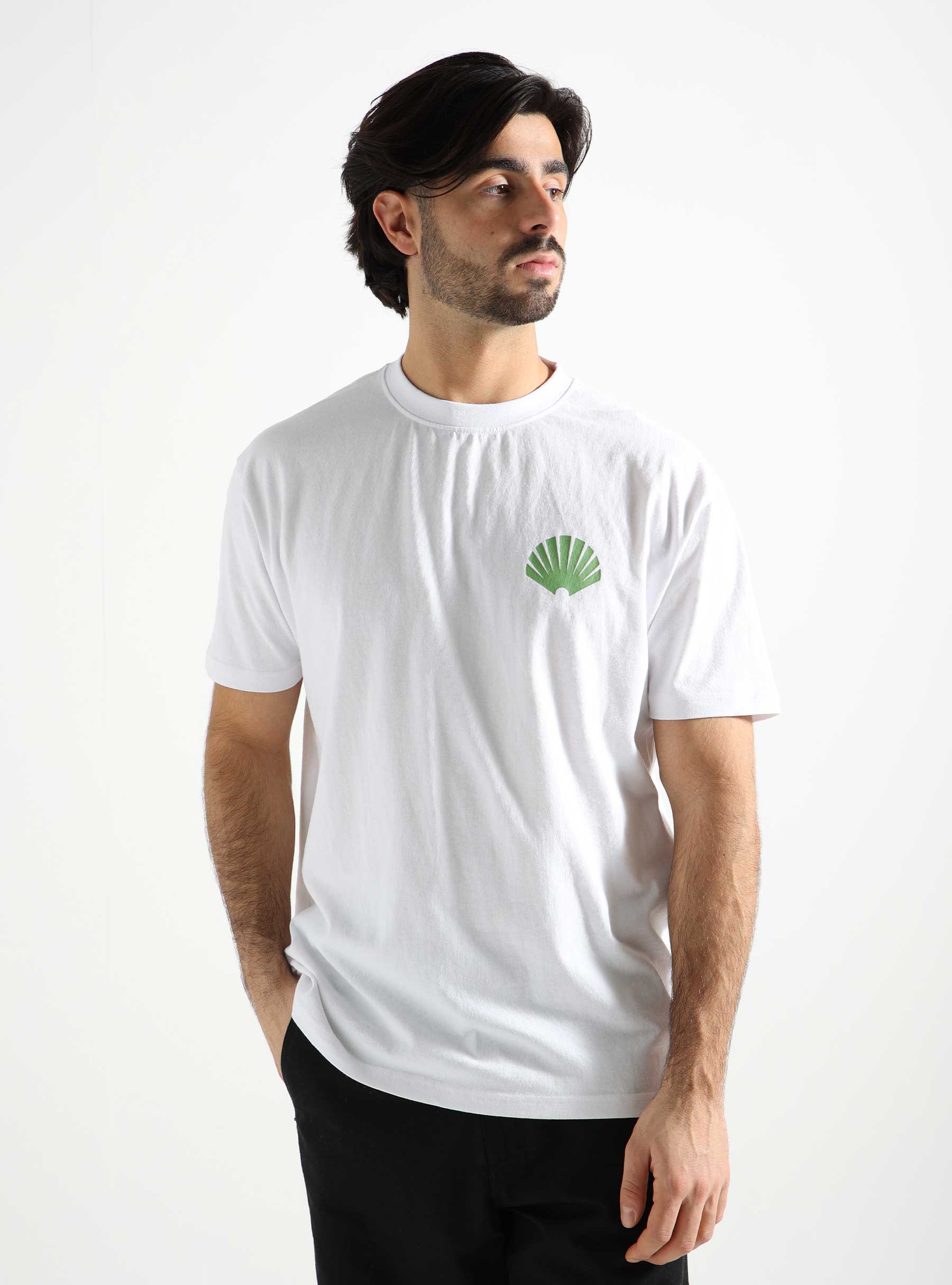 New Amsterdam Surf Association Logo T-shirt White Green 2401125007